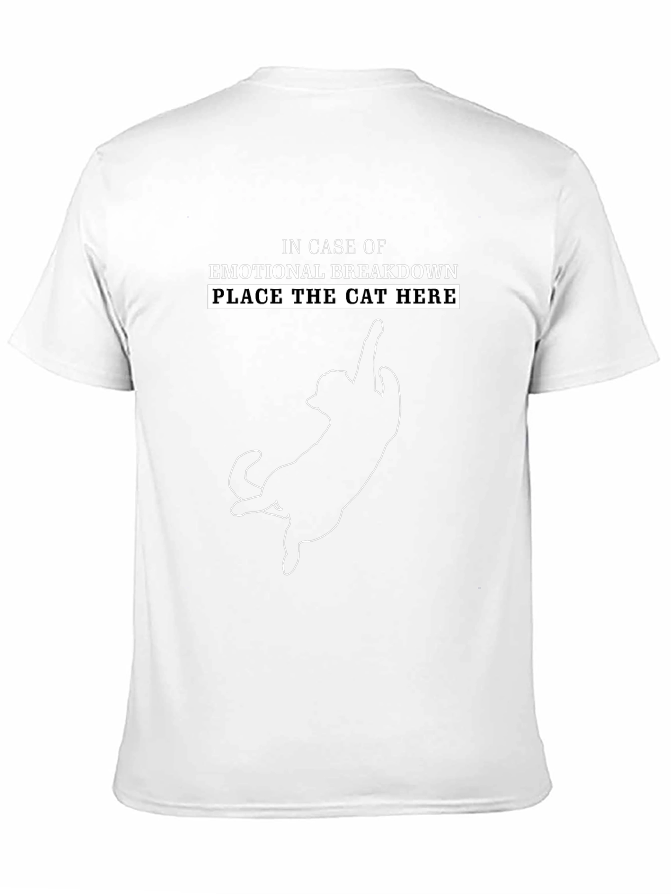 Emotional Breakdown Cat T-Shirt - Funny Graphic Tee