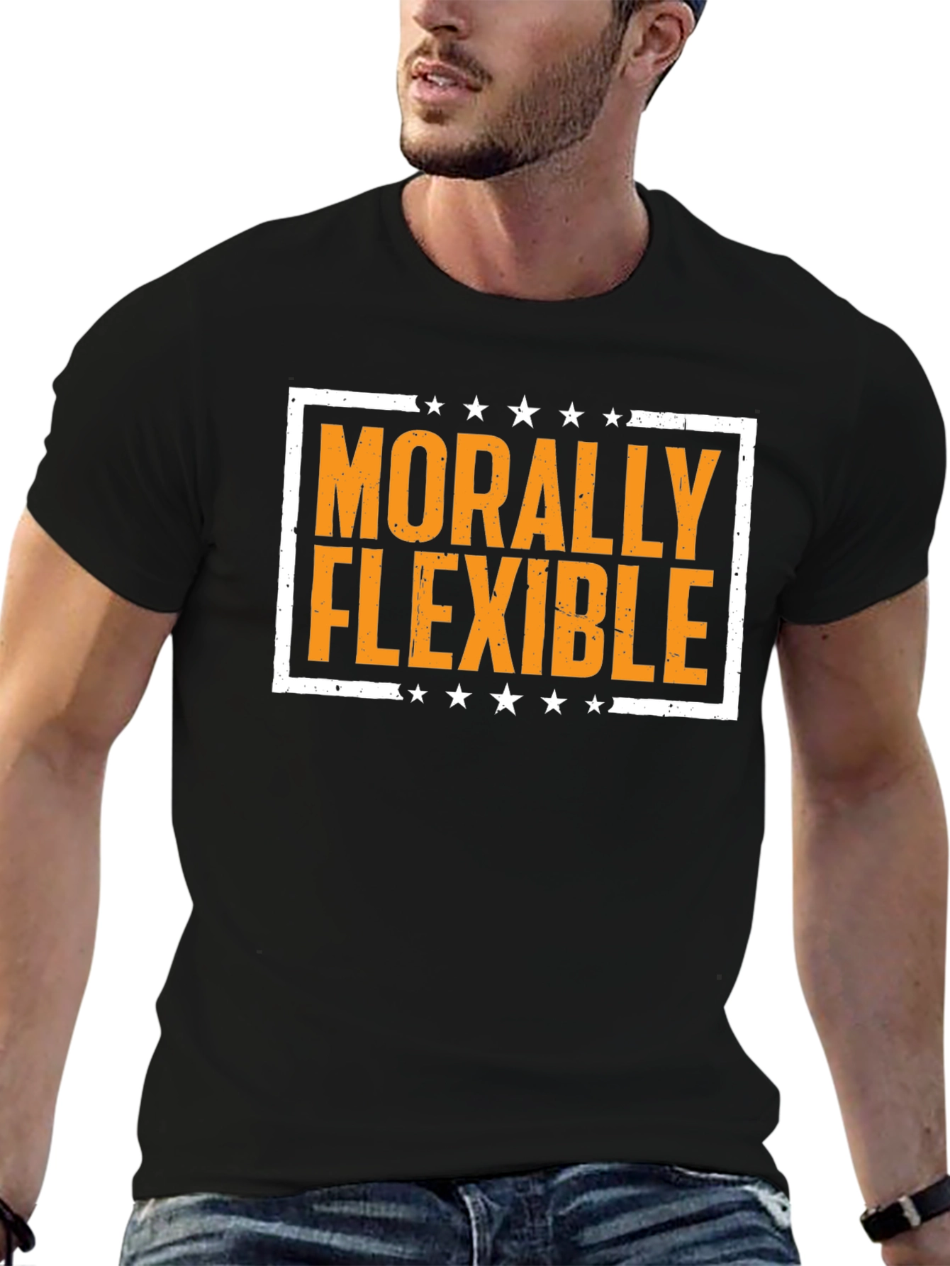 Morally Flexible Graphic Tee -  Funny T-Shirt