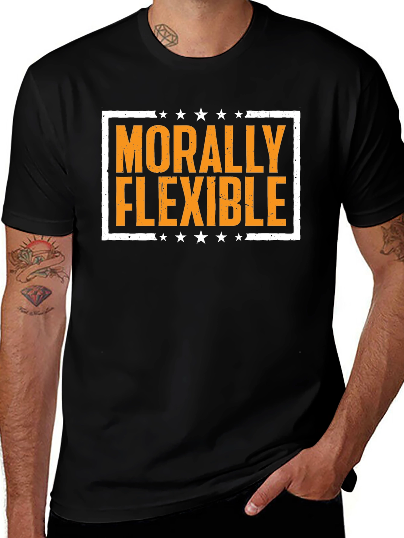 Morally Flexible Graphic Tee -  Funny T-Shirt