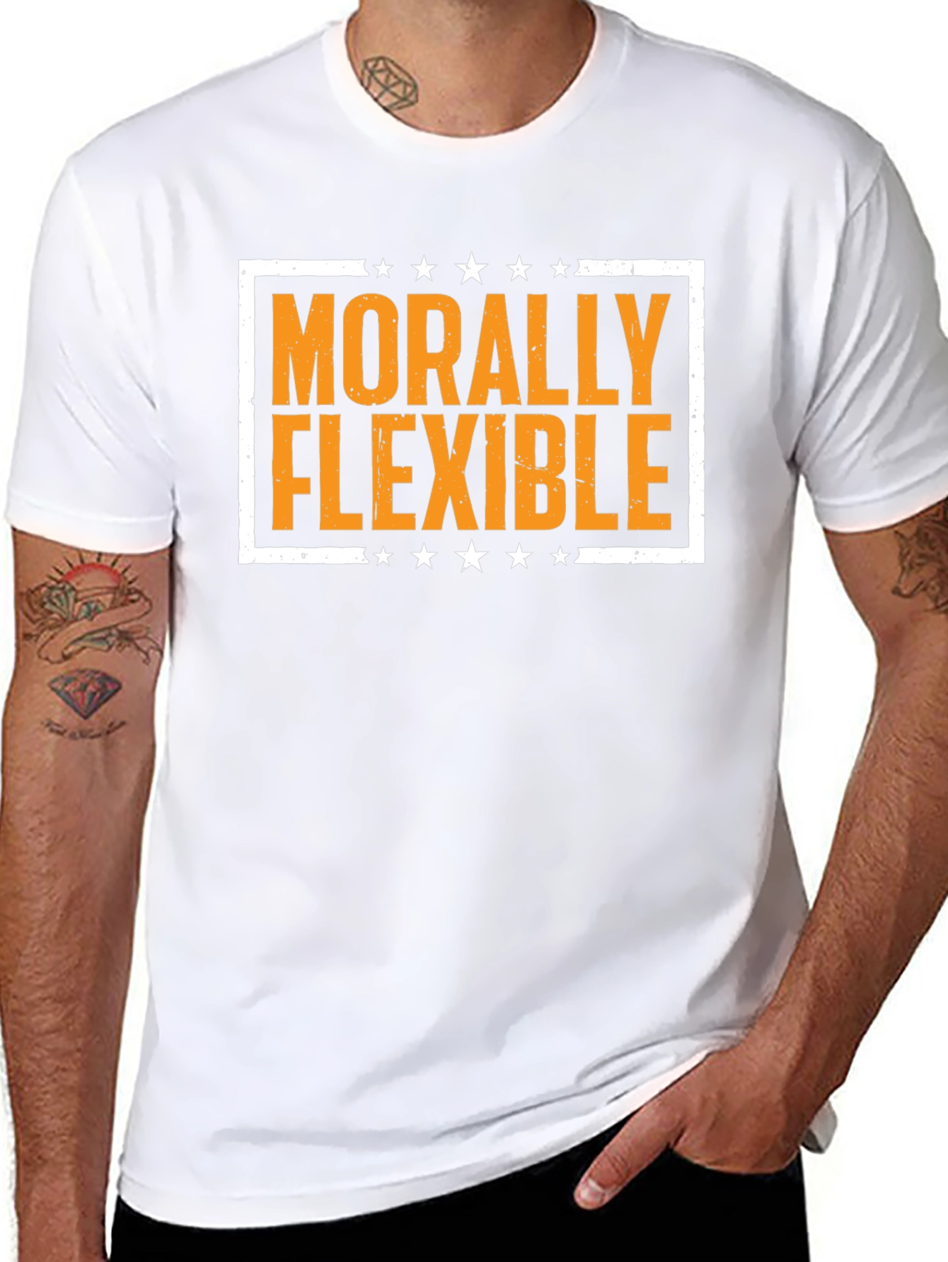 Morally Flexible Graphic Tee -  Funny T-Shirt