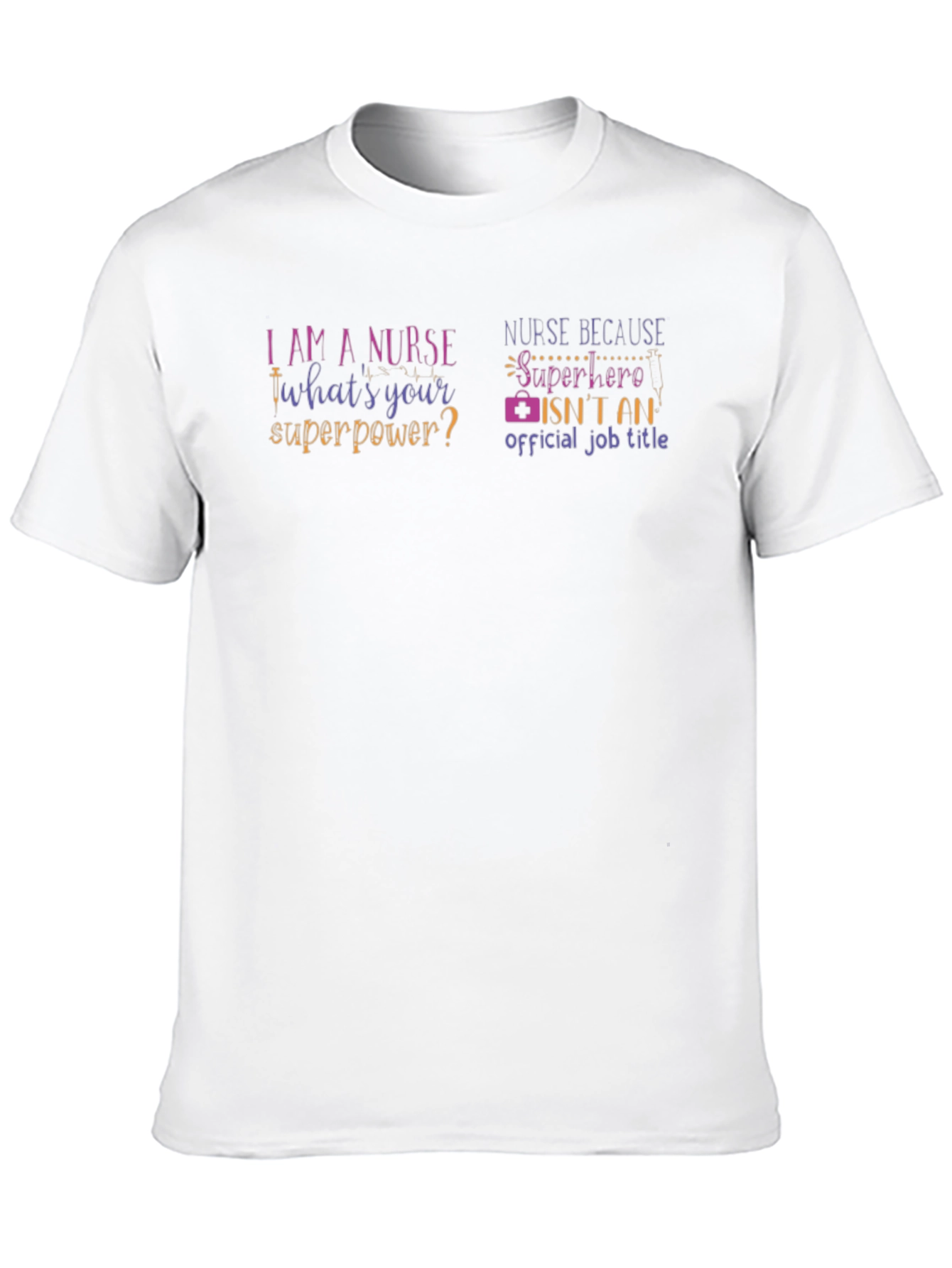 Nurse Superpower Graphic Tee - Black