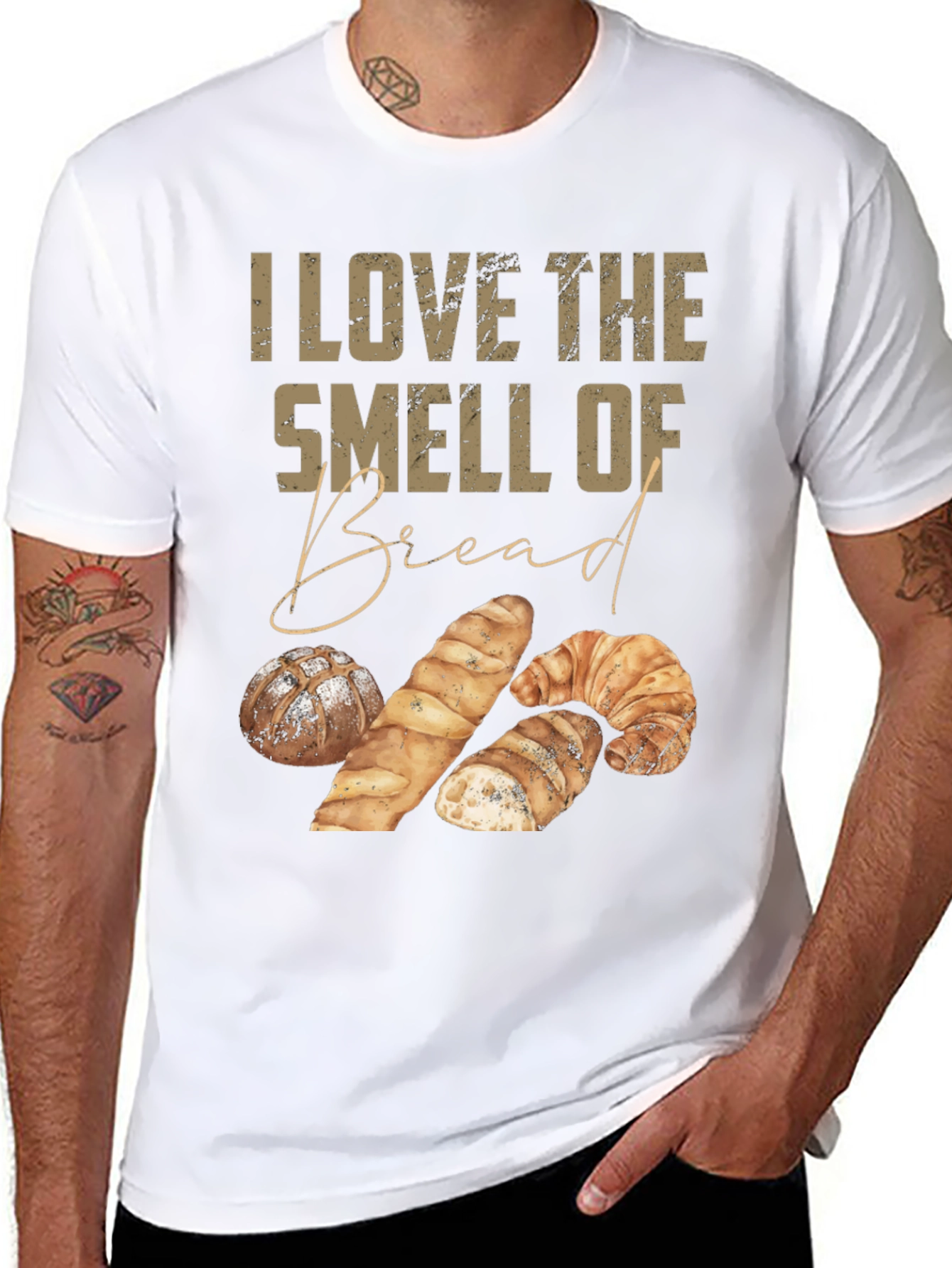 I Love The Smell of Bread Graphic T-Shirt