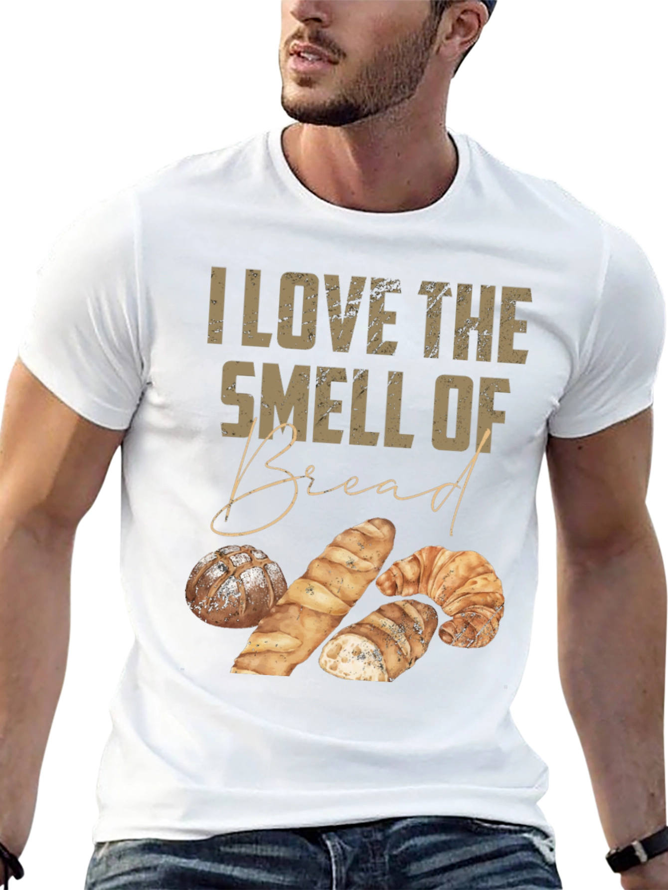 I Love The Smell of Bread Graphic T-Shirt