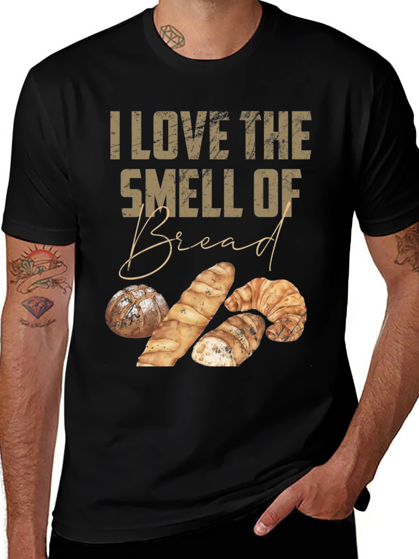 I Love The Smell of Bread Graphic T-Shirt