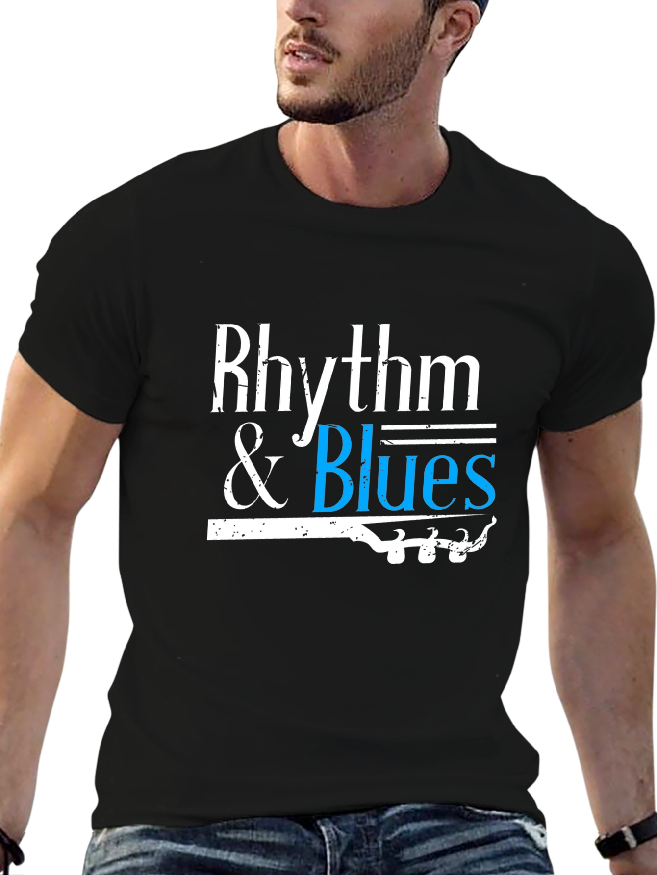 Rhythm & Blues Graphic Tee - Music Lover T-Shirt