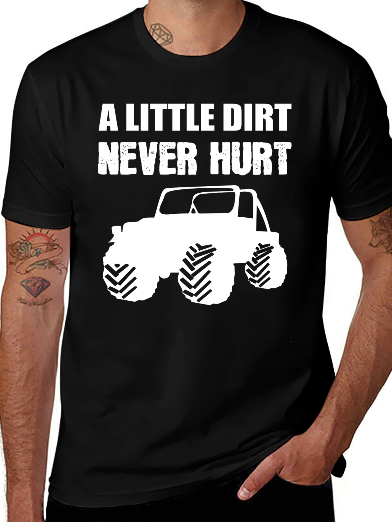 A Little Dirt Never Hurt Black T-Shirt