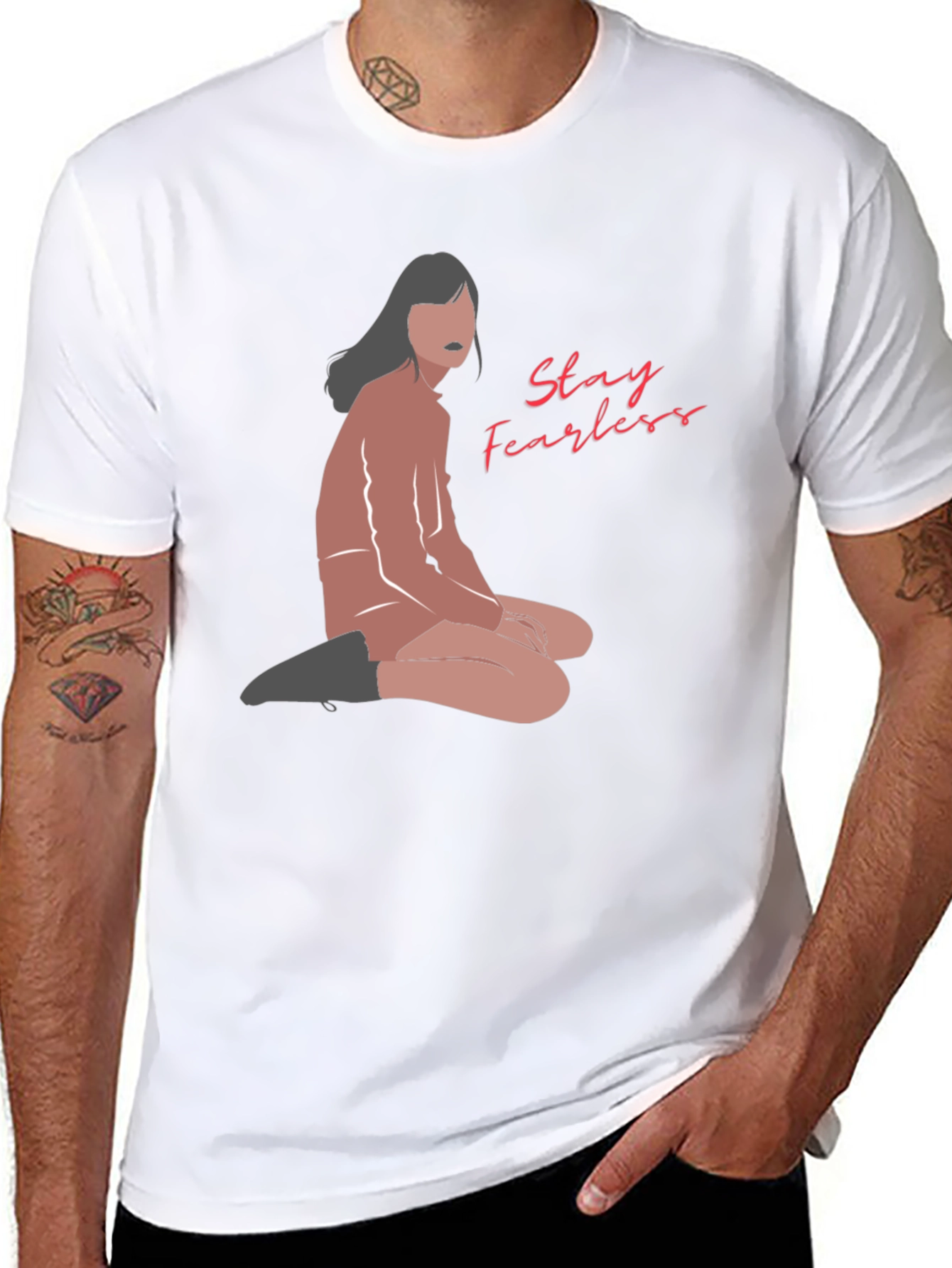 Stay Fearless Graphic Tee - Unisex Black T-Shirt