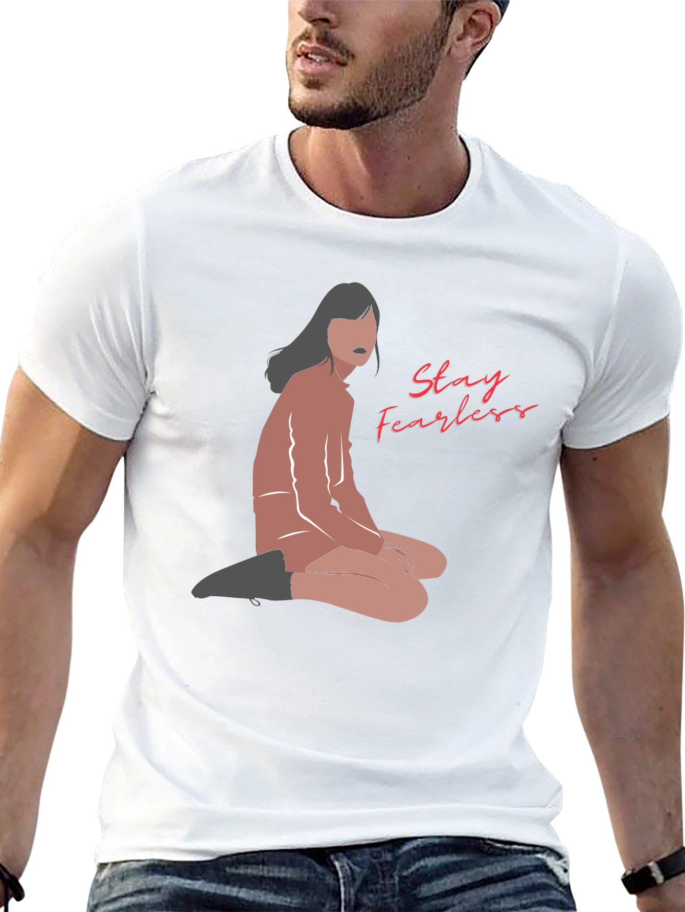 Stay Fearless Graphic Tee - Unisex Black T-Shirt