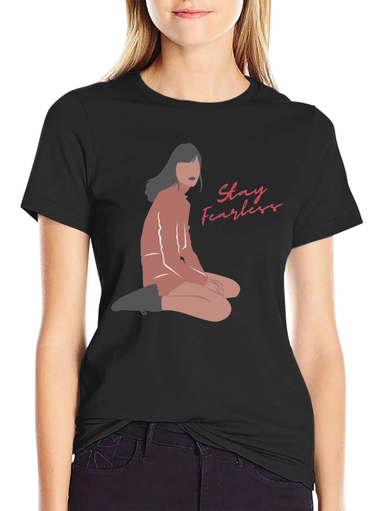 Stay Fearless Graphic Tee - Unisex Black T-Shirt