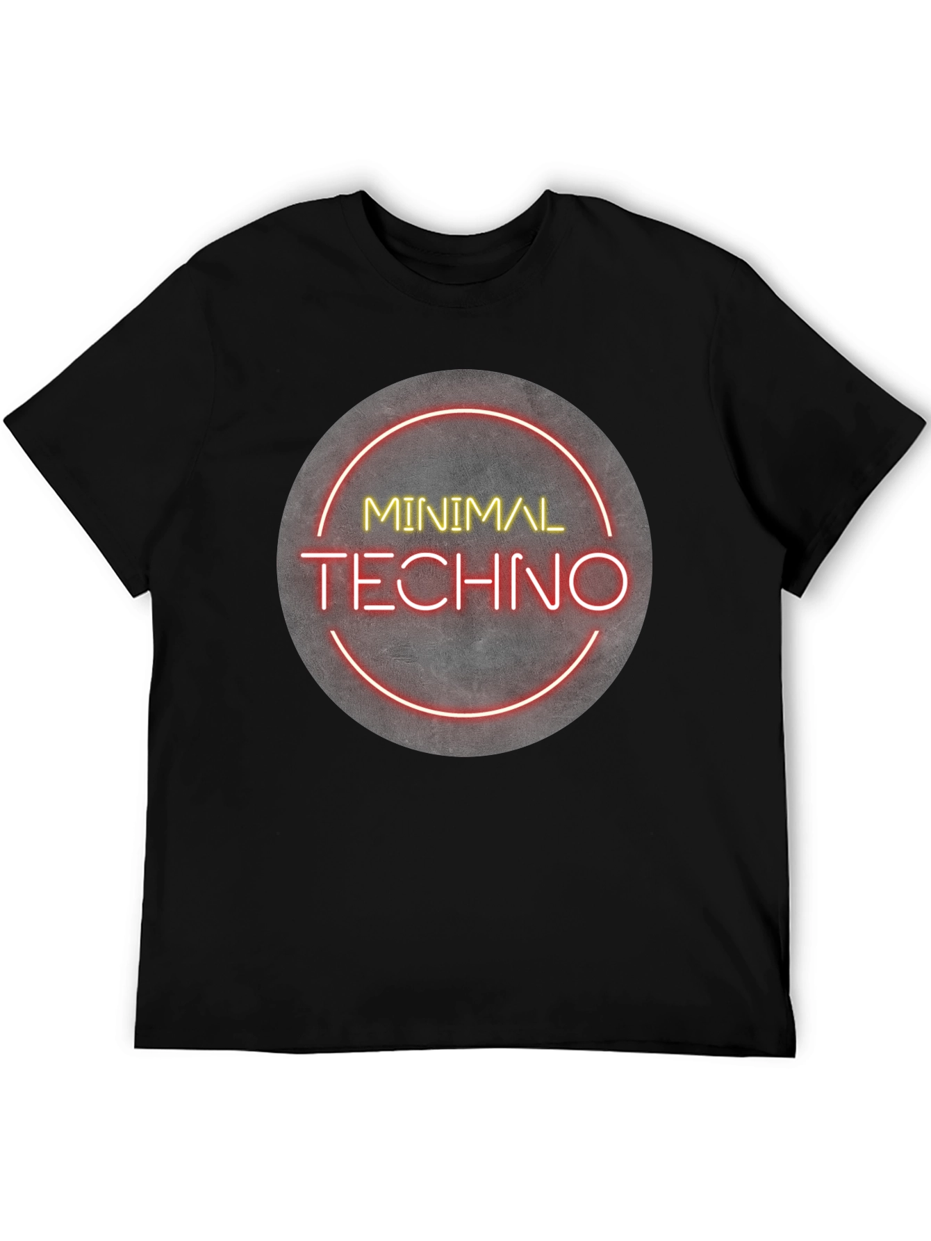 Minimal Techno Graphic Tee - Modern Music Shirt