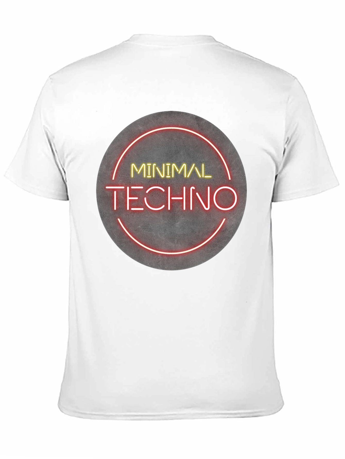 Minimal Techno Graphic Tee - Modern Music Shirt