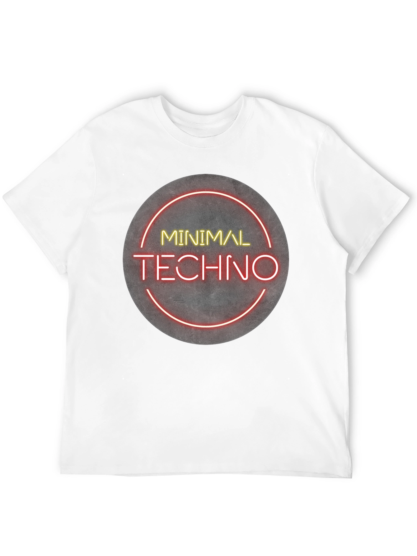 Minimal Techno Graphic Tee - Modern Music Shirt