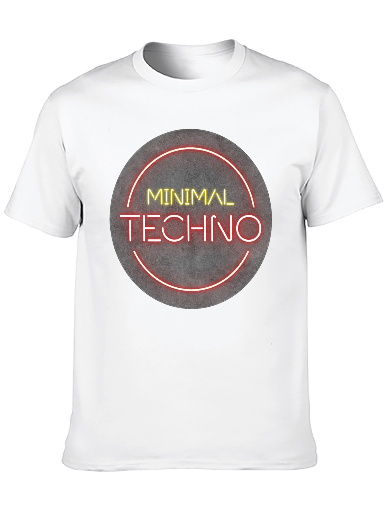 Minimal Techno Graphic Tee - Modern Music Shirt