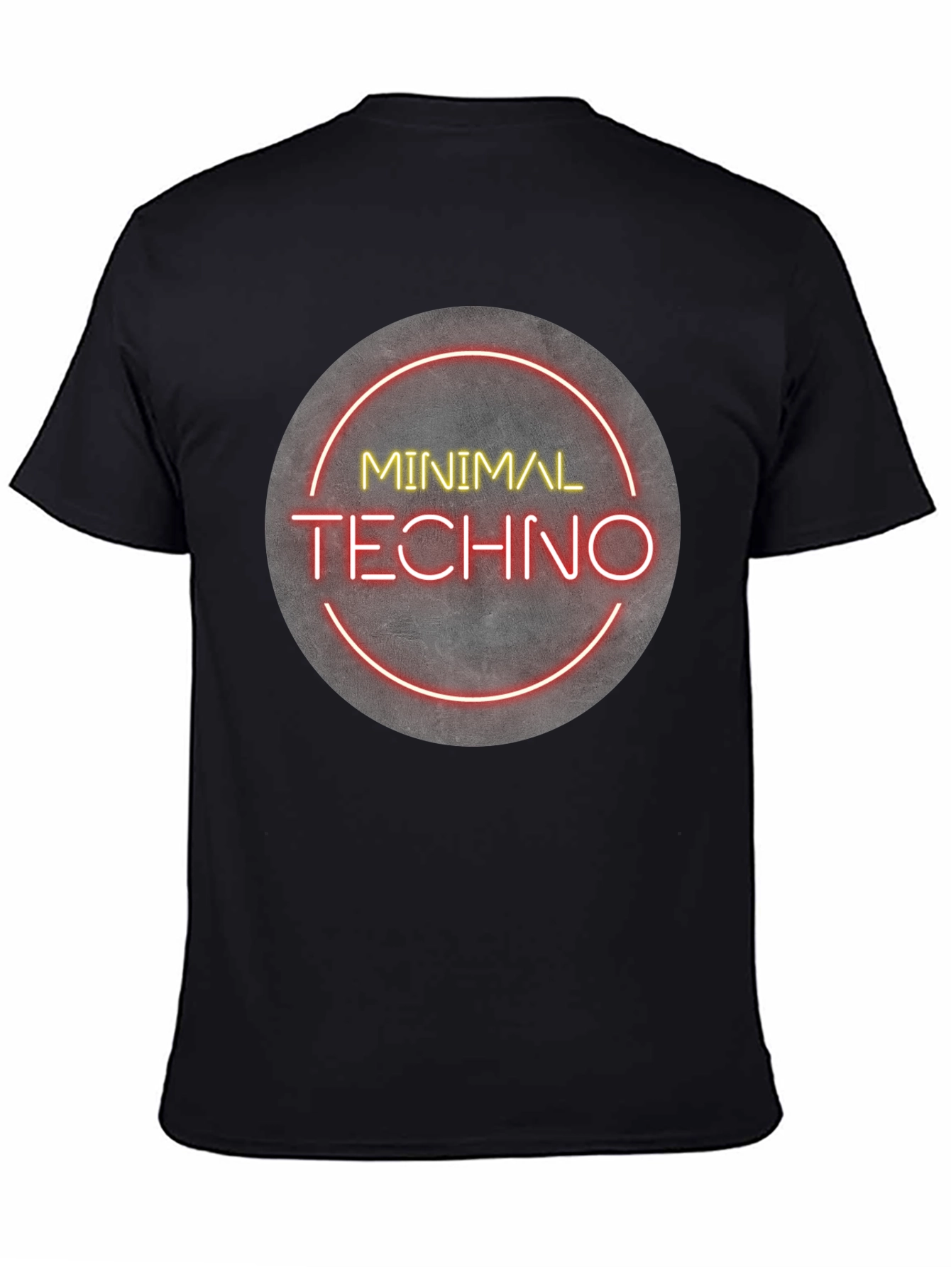 Minimal Techno Graphic Tee - Modern Music Shirt