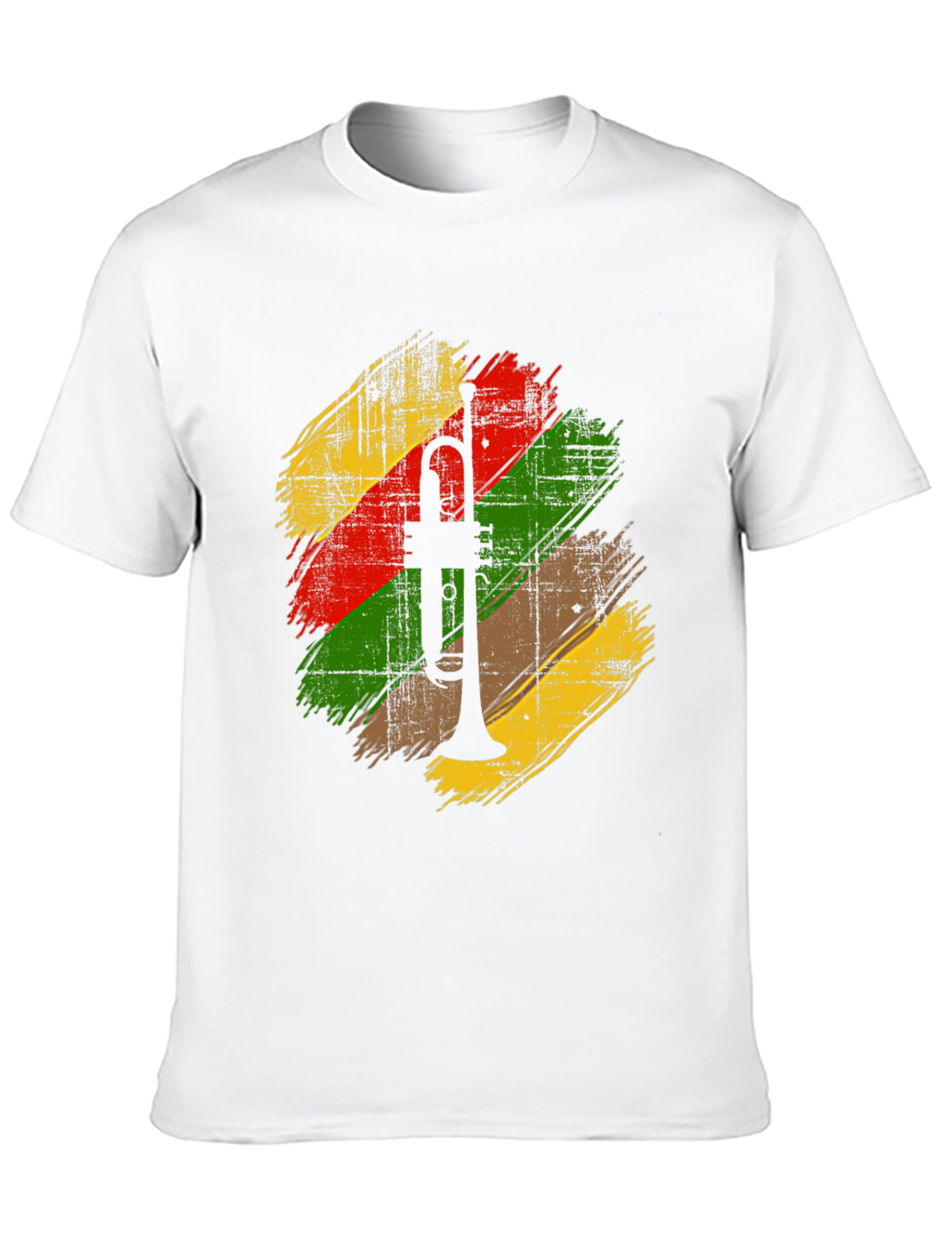 Trumpet Graphic Print T-Shirt