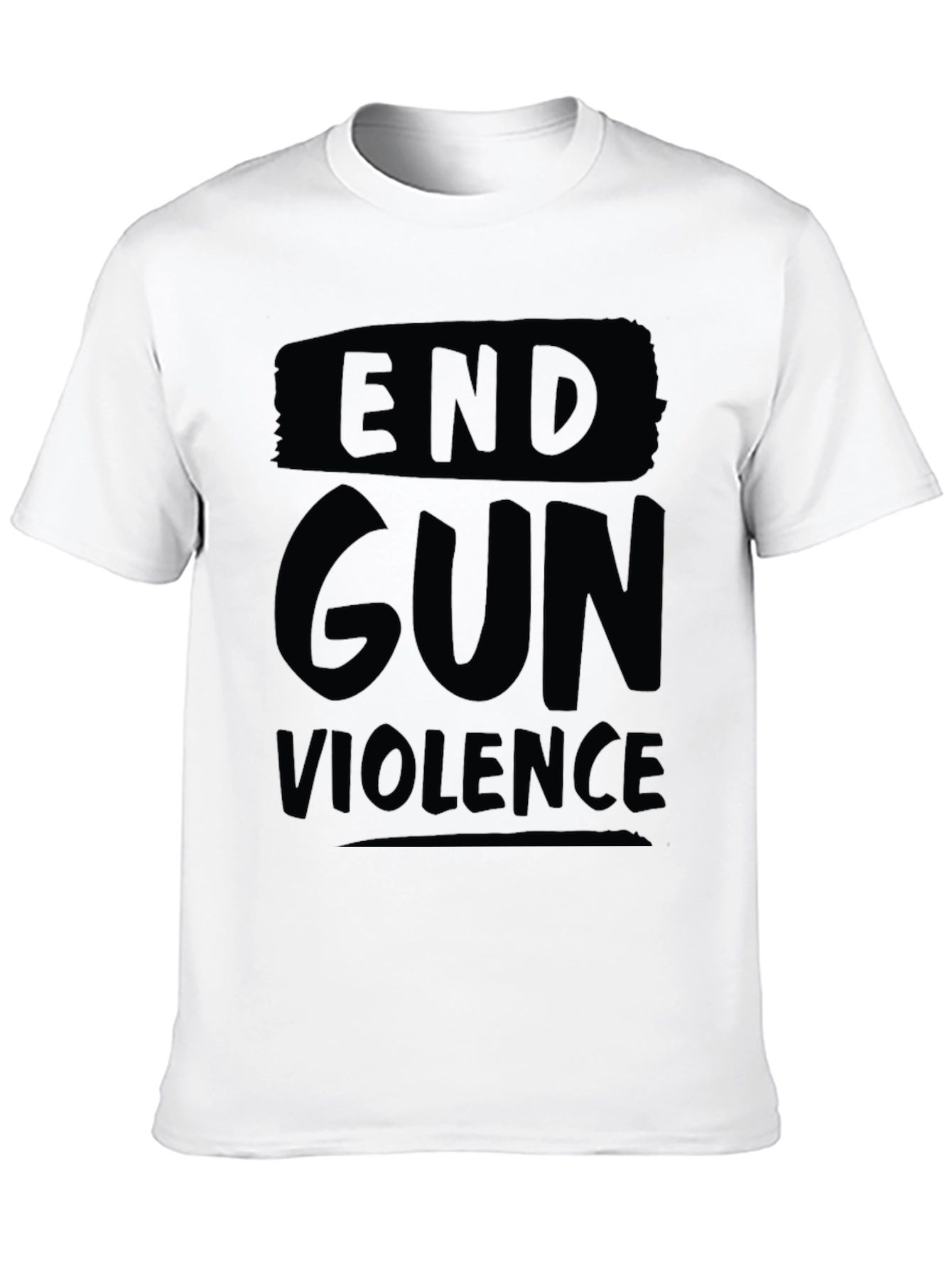 End Gun Violence Black Graphic T-Shirt