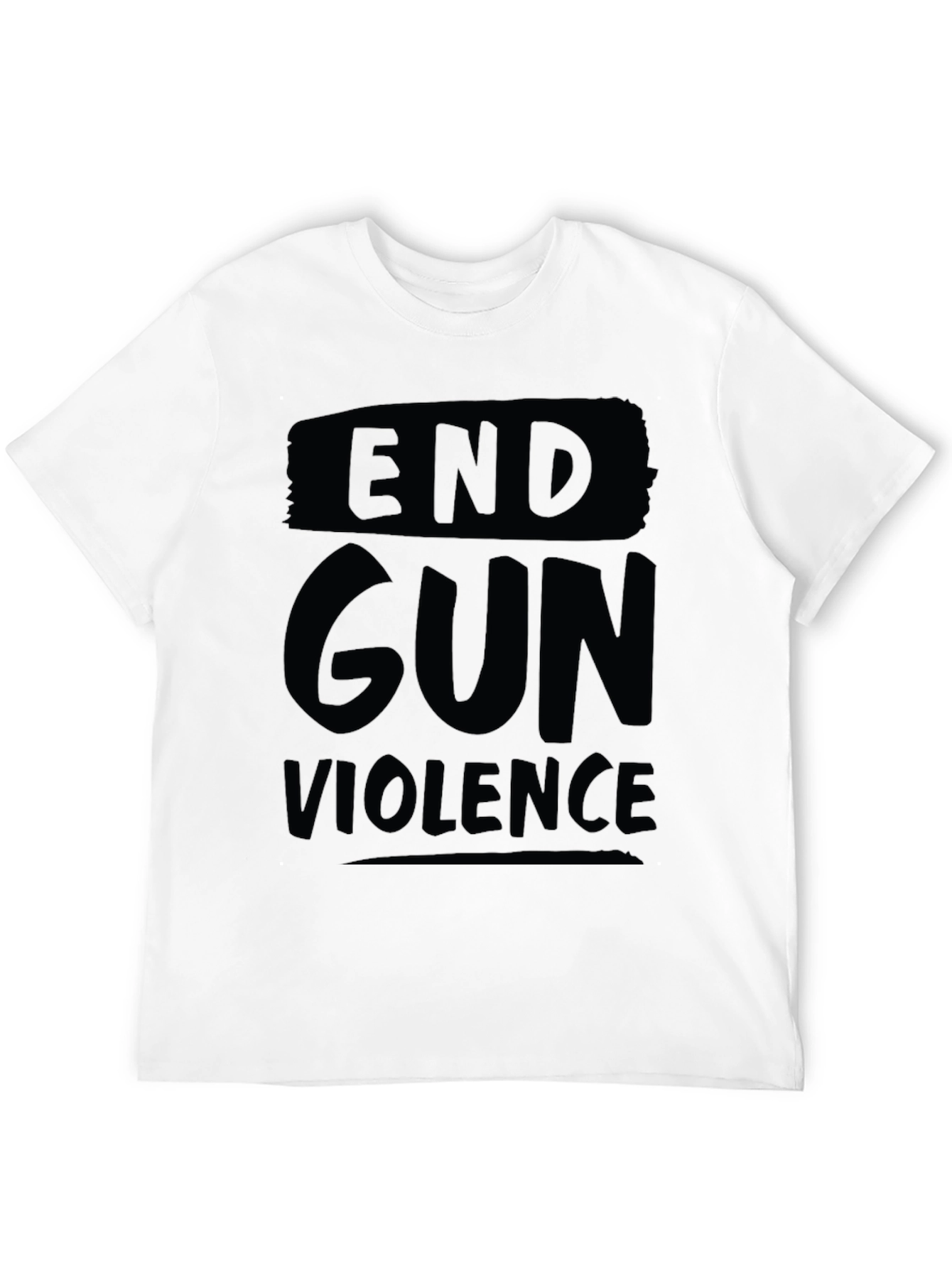 End Gun Violence Black Graphic T-Shirt