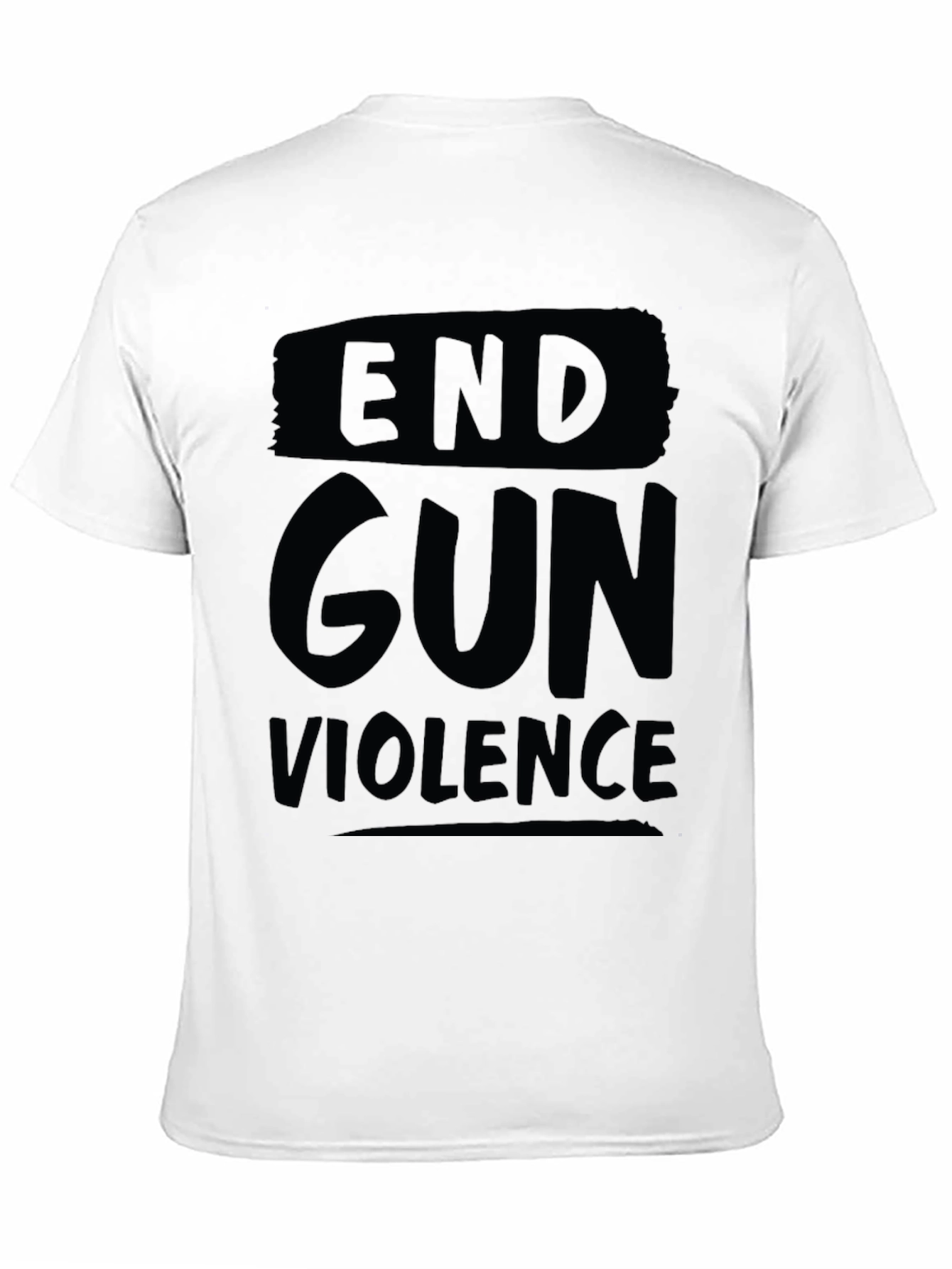 End Gun Violence Black Graphic T-Shirt
