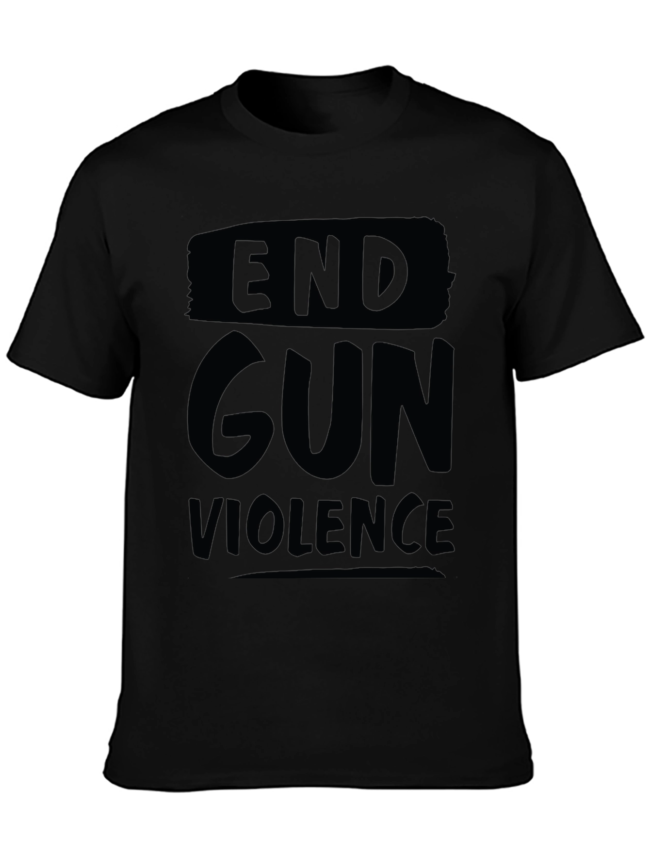 End Gun Violence Black Graphic T-Shirt