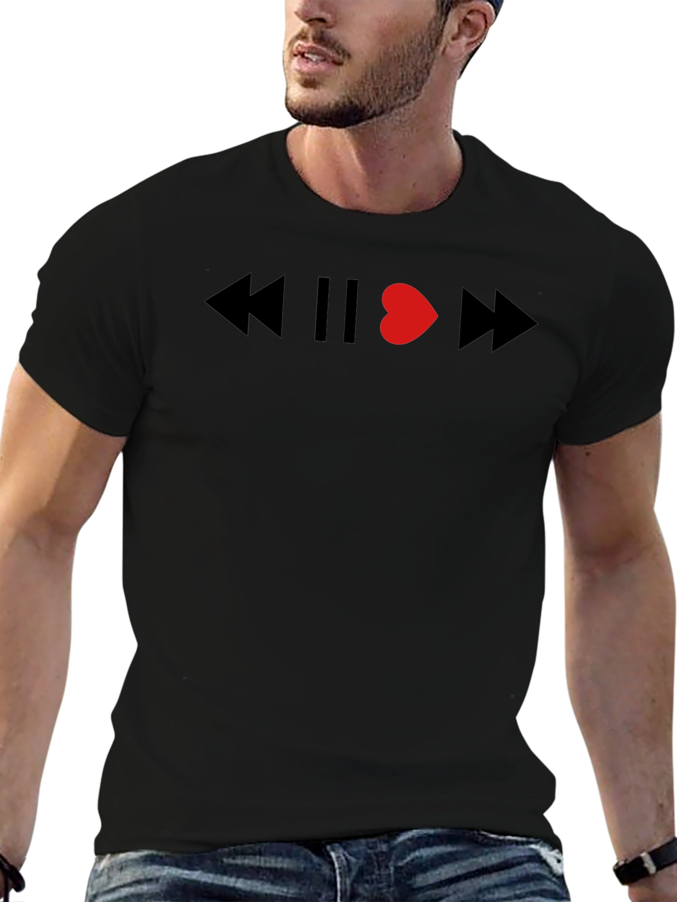 Heartbeat Music Graphic Tee - Soft Cotton Blend
