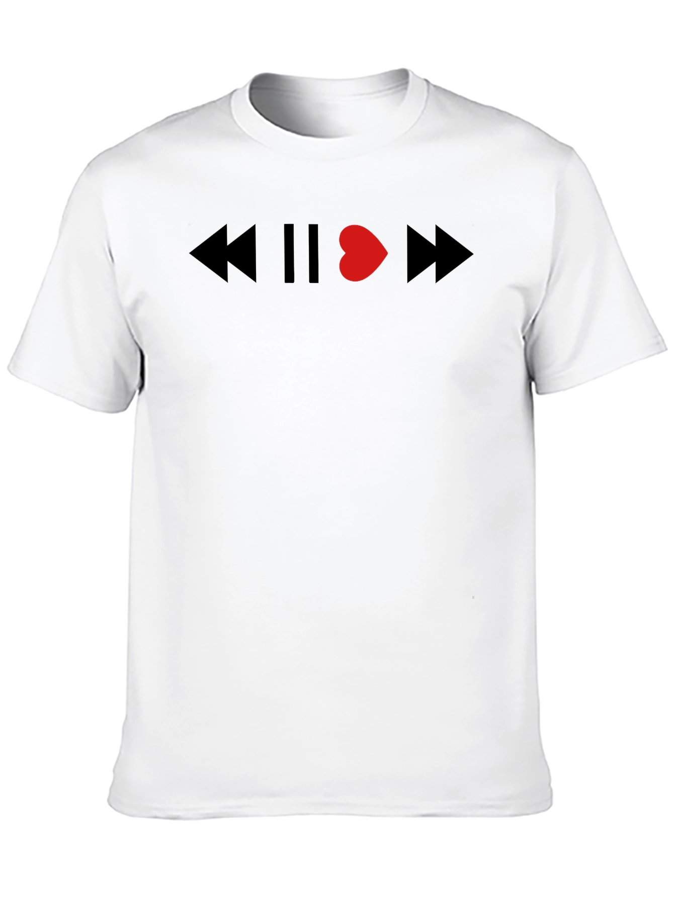 Heartbeat Music Graphic Tee - Soft Cotton Blend