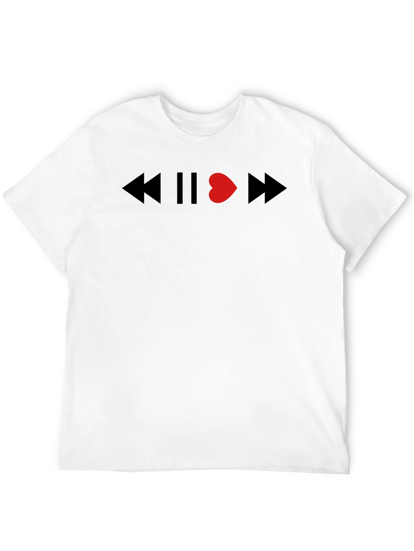 Heartbeat Music Graphic Tee - Soft Cotton Blend