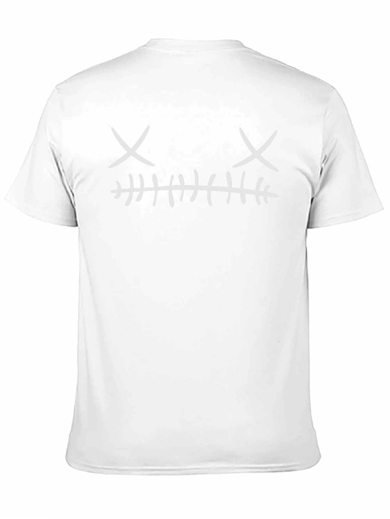 Creepy Stitched Face Graphic Tee - Mens Black T-Shirt