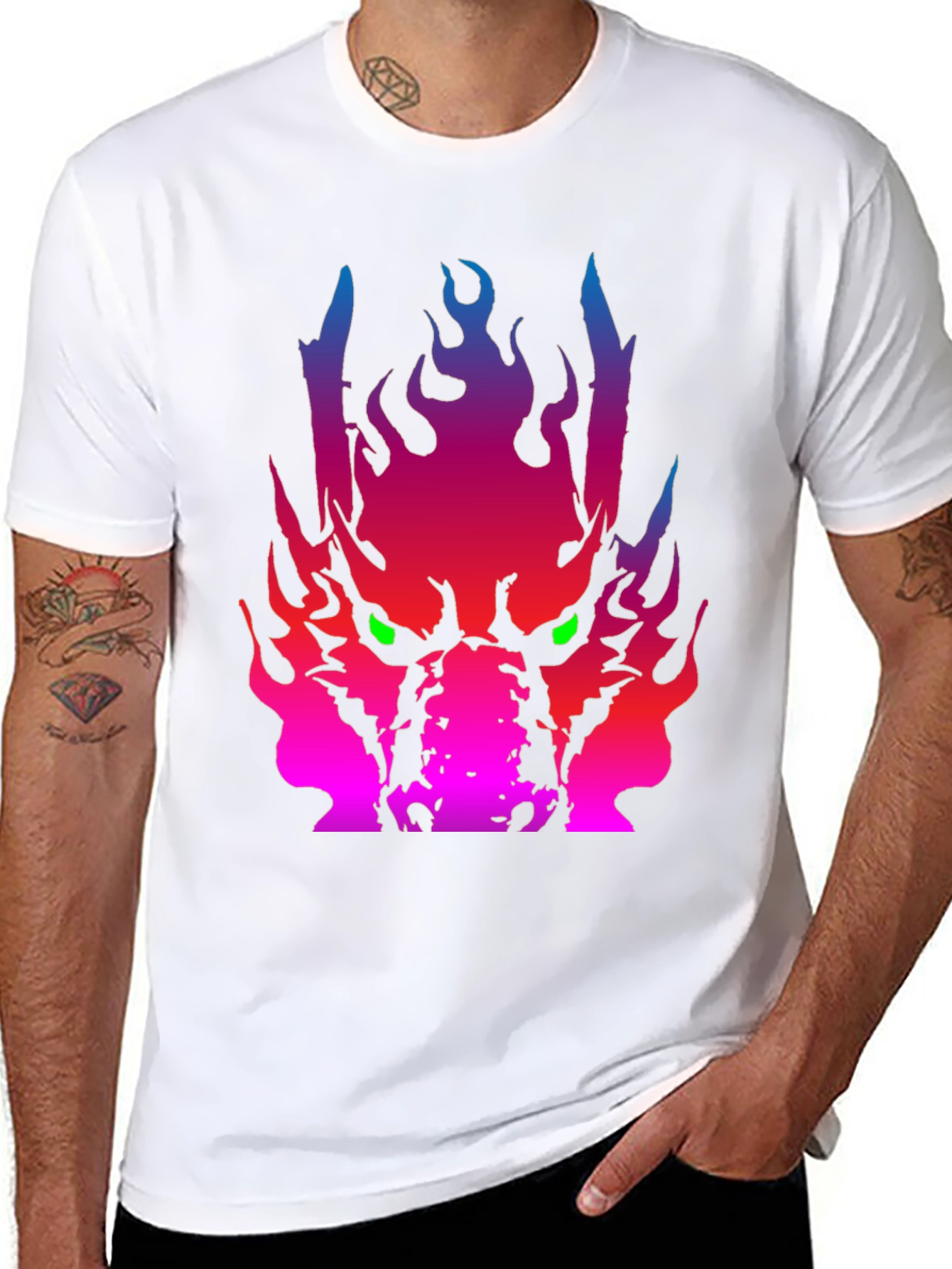 Fiery Dragon Graphic Tee - Bold & Unique Style
