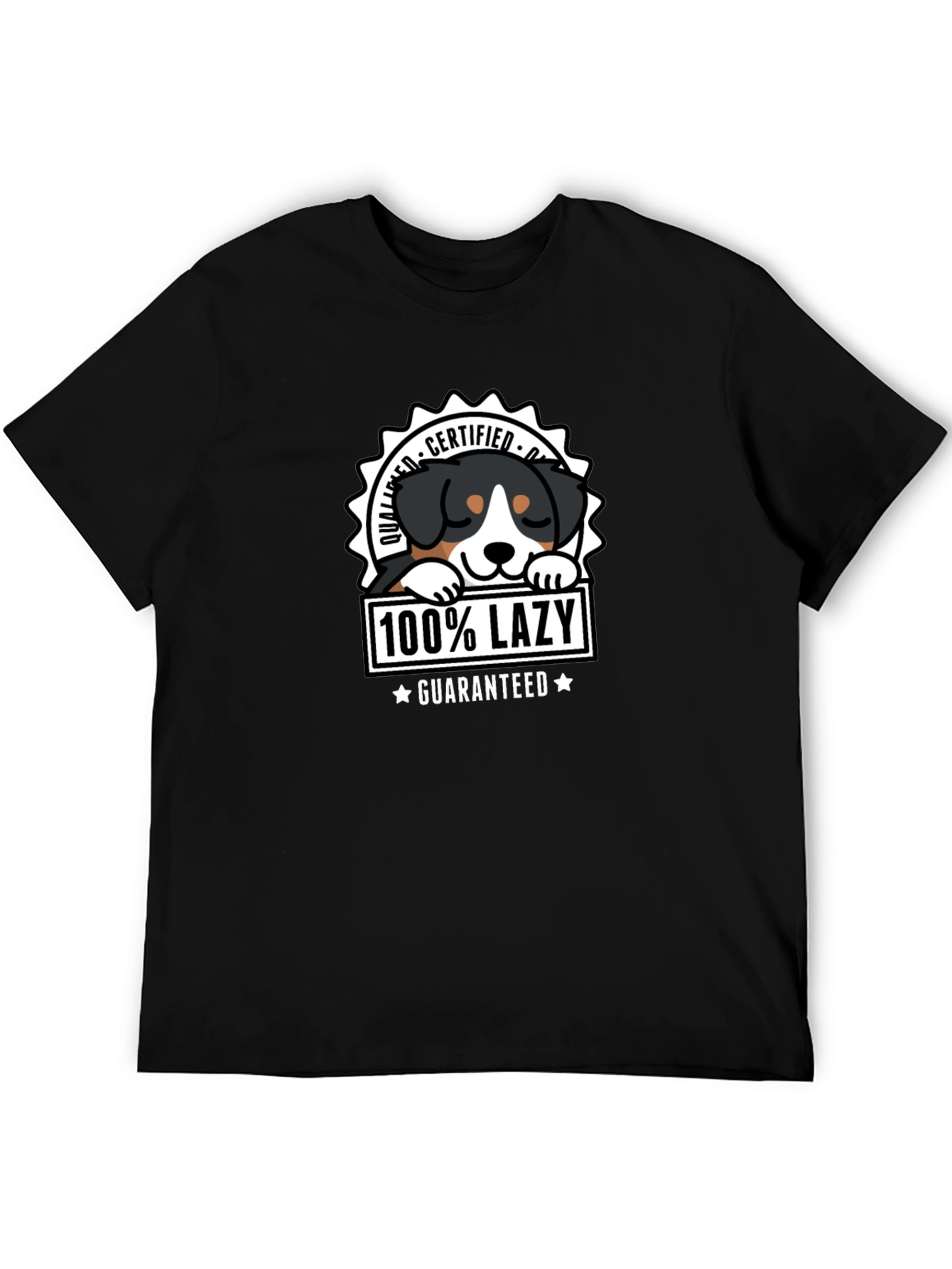 100% Lazy Dog Graphic T-Shirt - Certified Quality