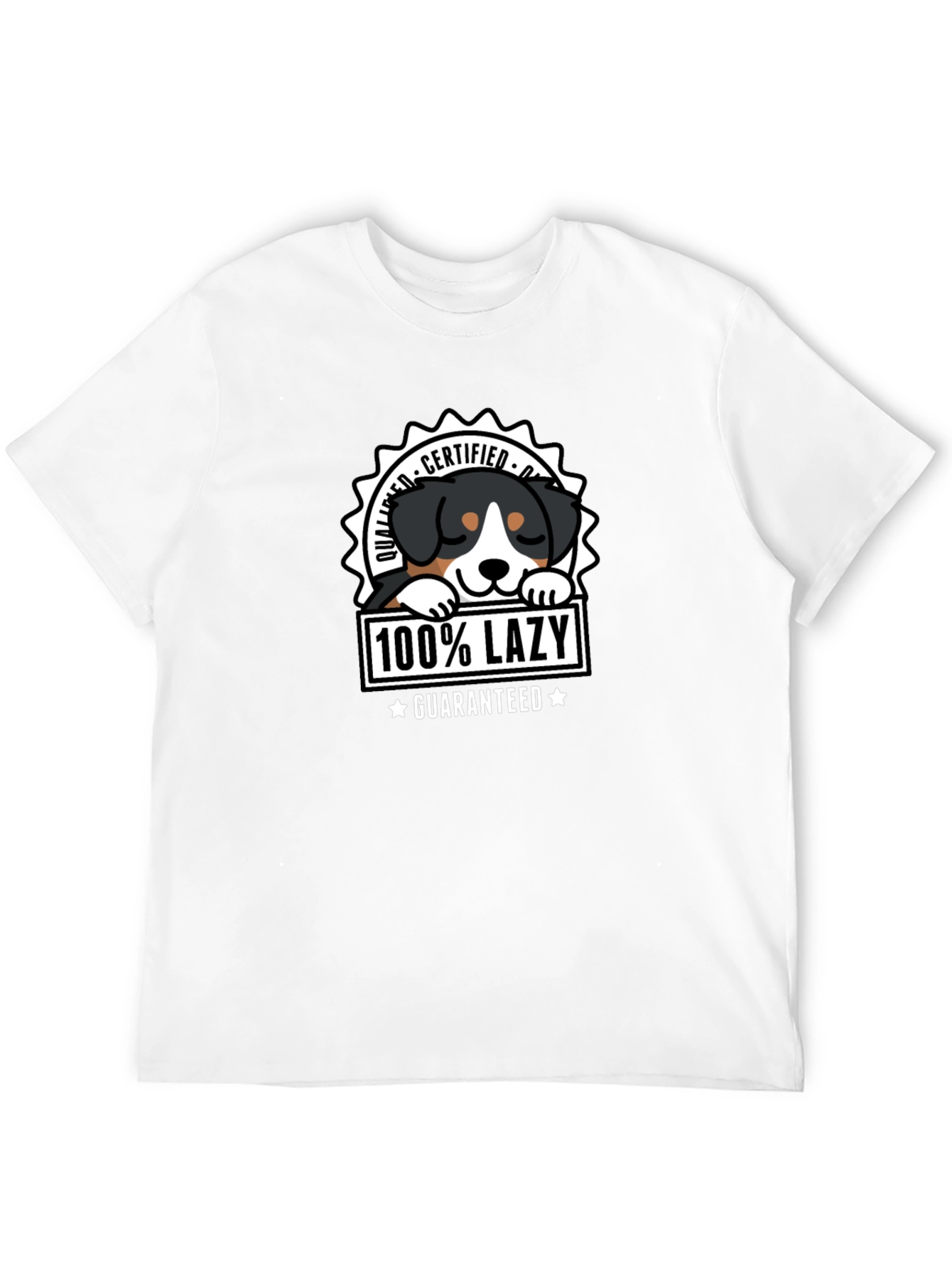 100% Lazy Dog Graphic T-Shirt - Certified Quality