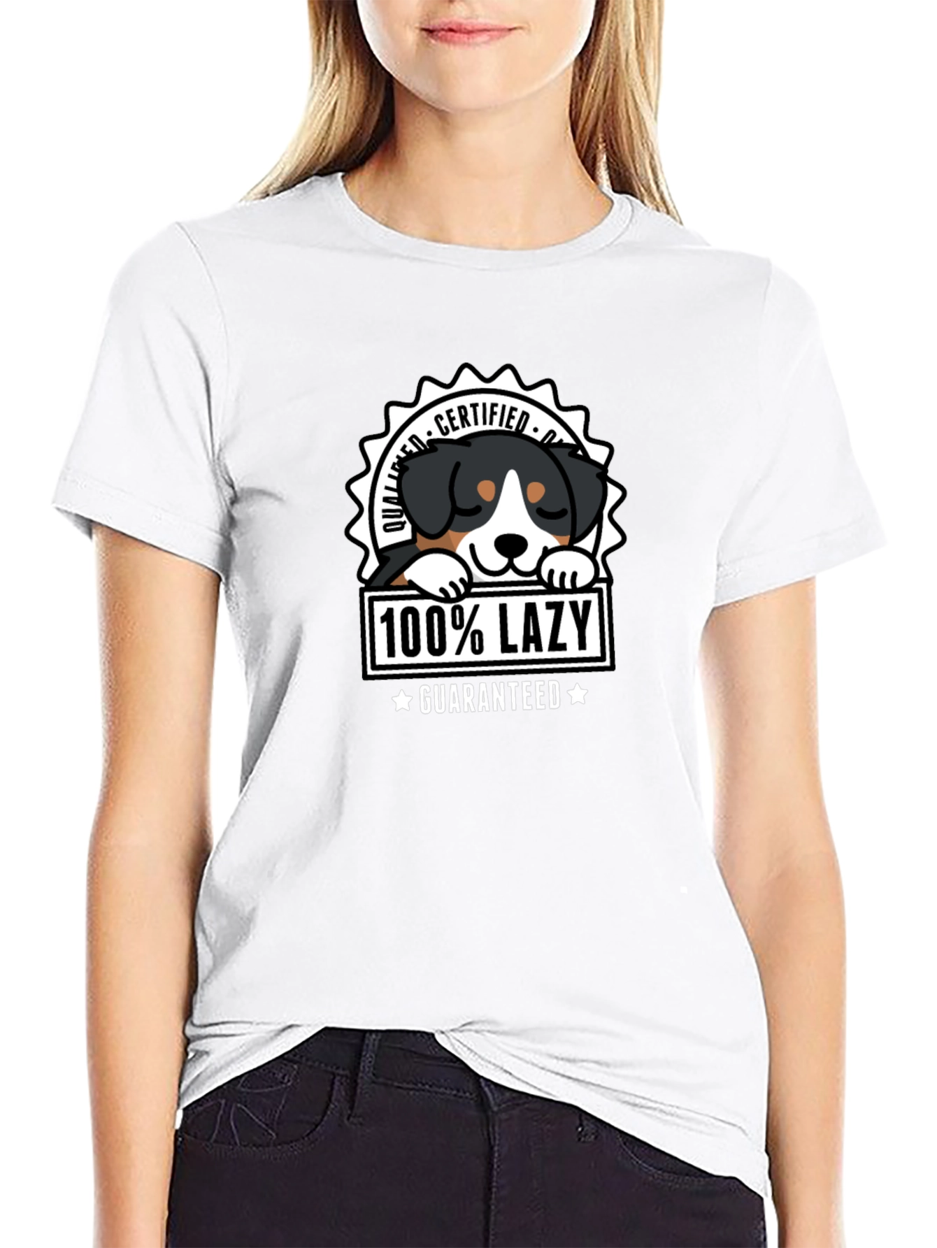 100% Lazy Dog Graphic T-Shirt - Certified Quality
