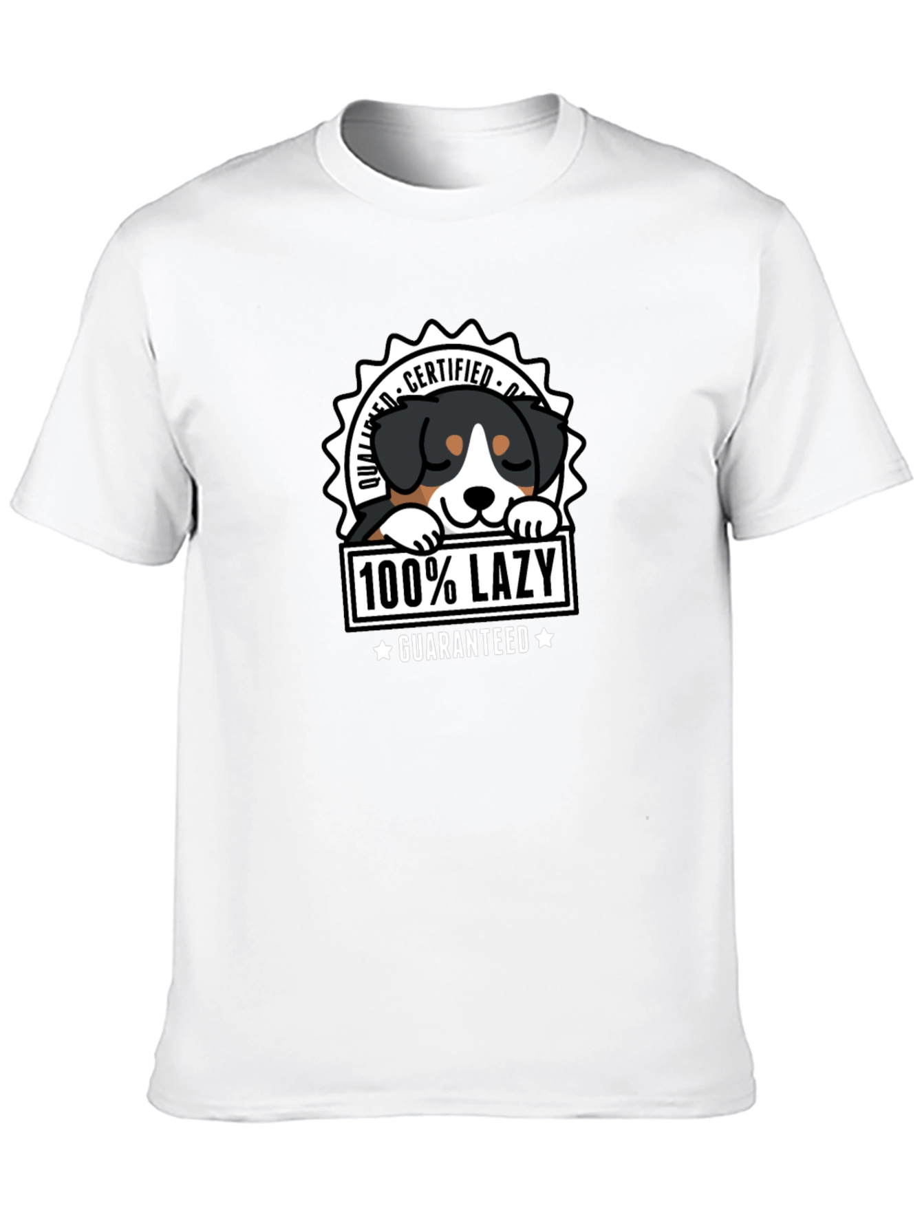 100% Lazy Dog Graphic T-Shirt - Certified Quality