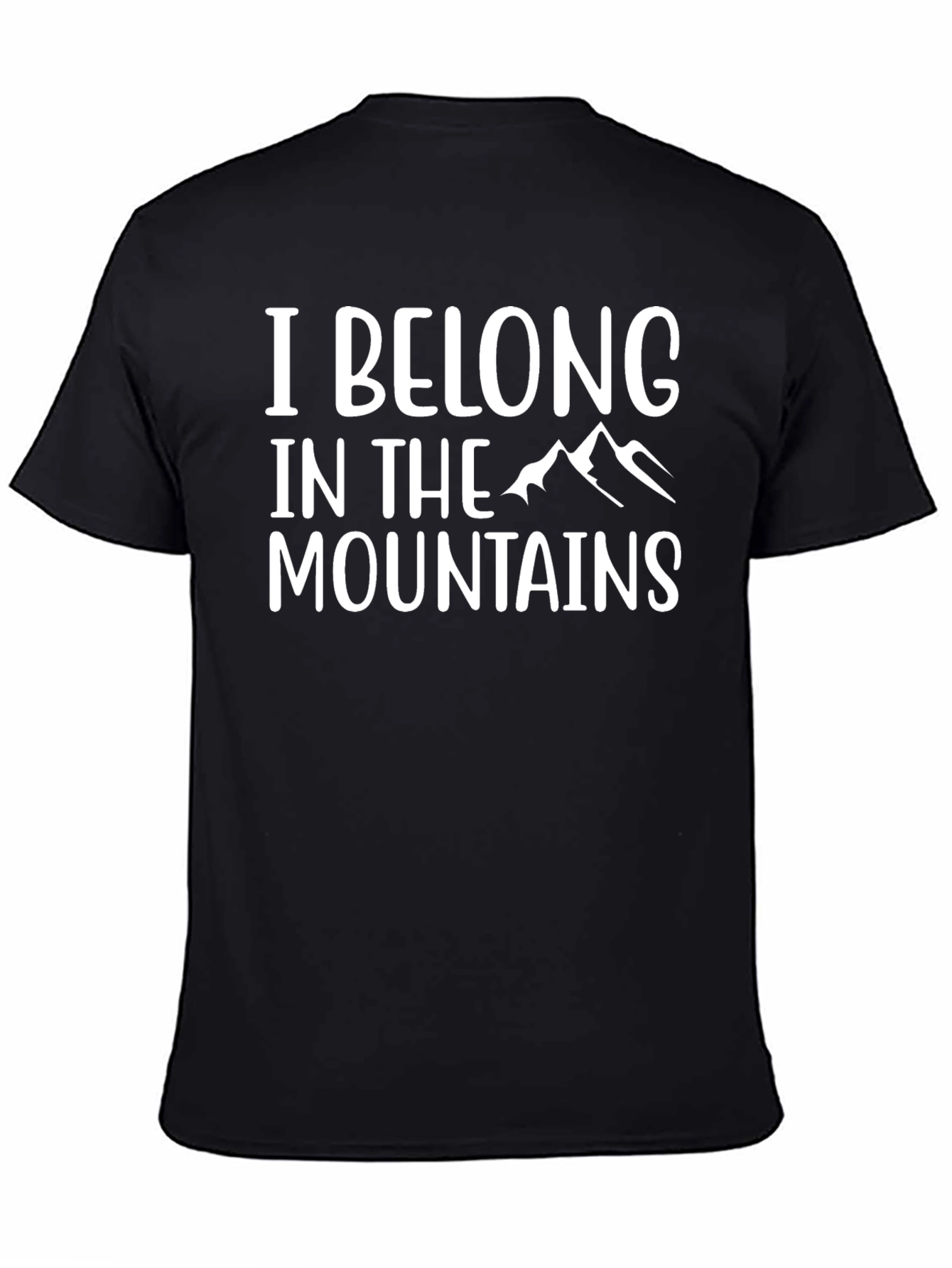 I Belong in the Mountains Black Tee