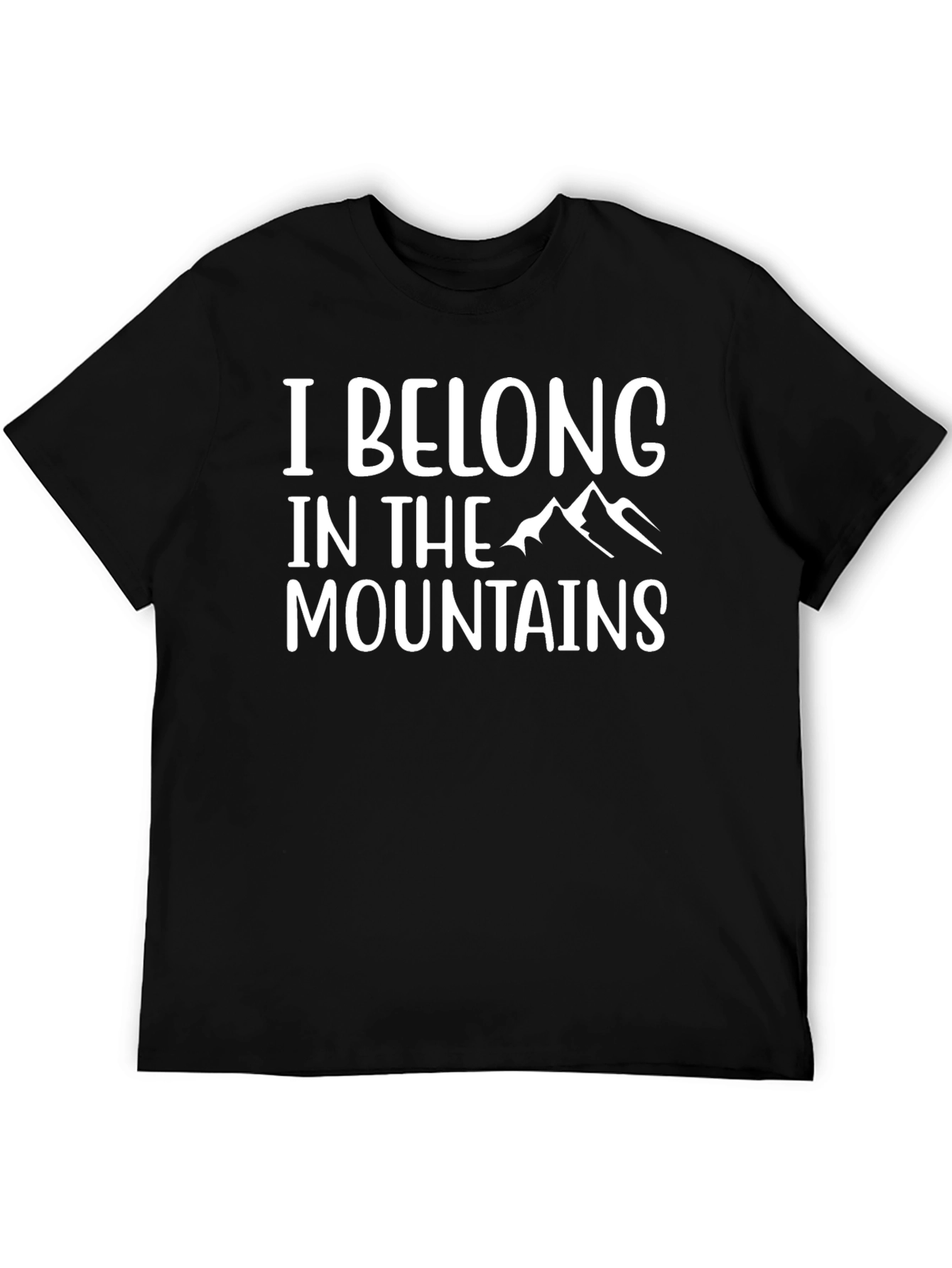 I Belong in the Mountains Black Tee