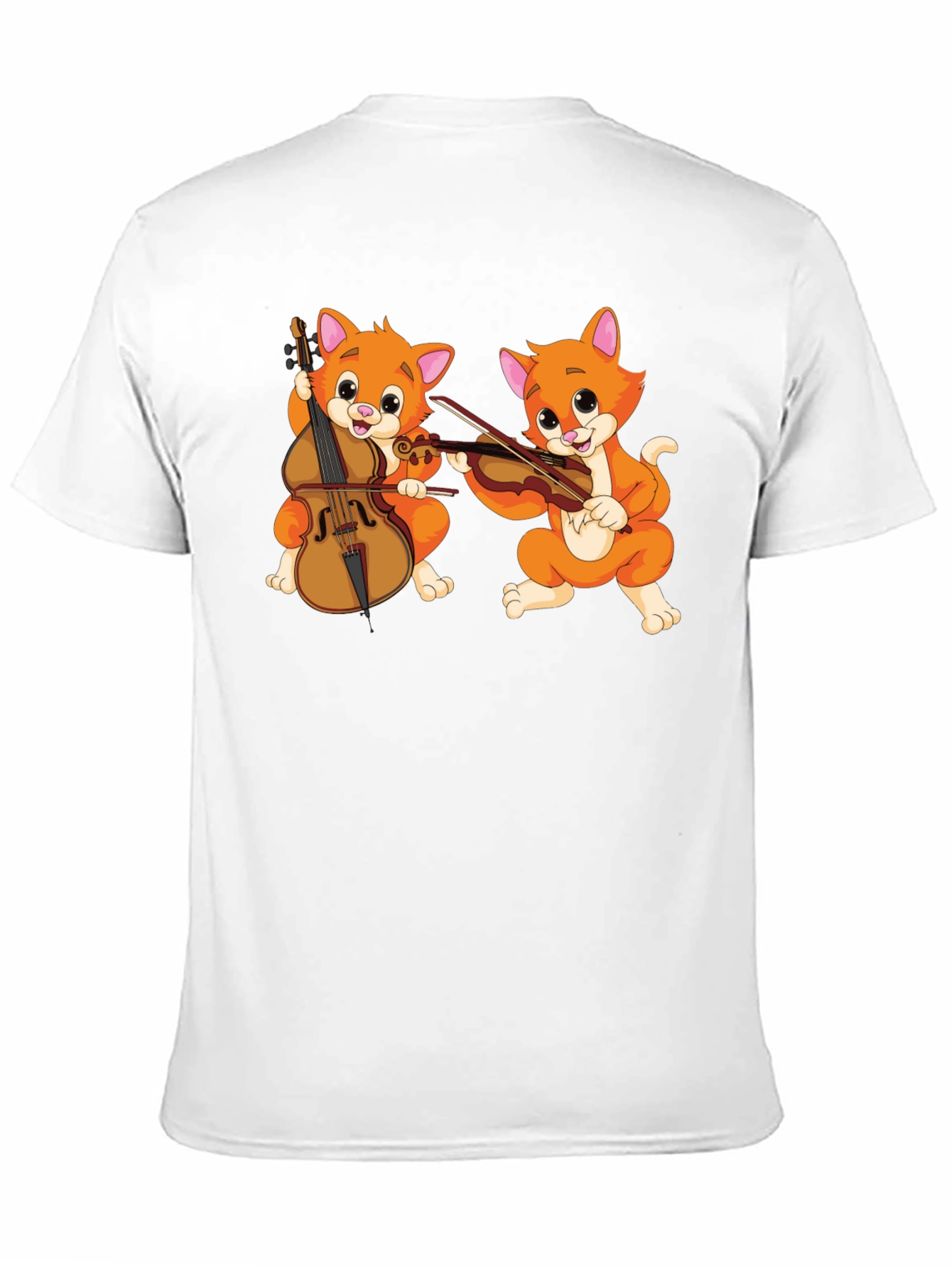 Musical Cats Black T-Shirt