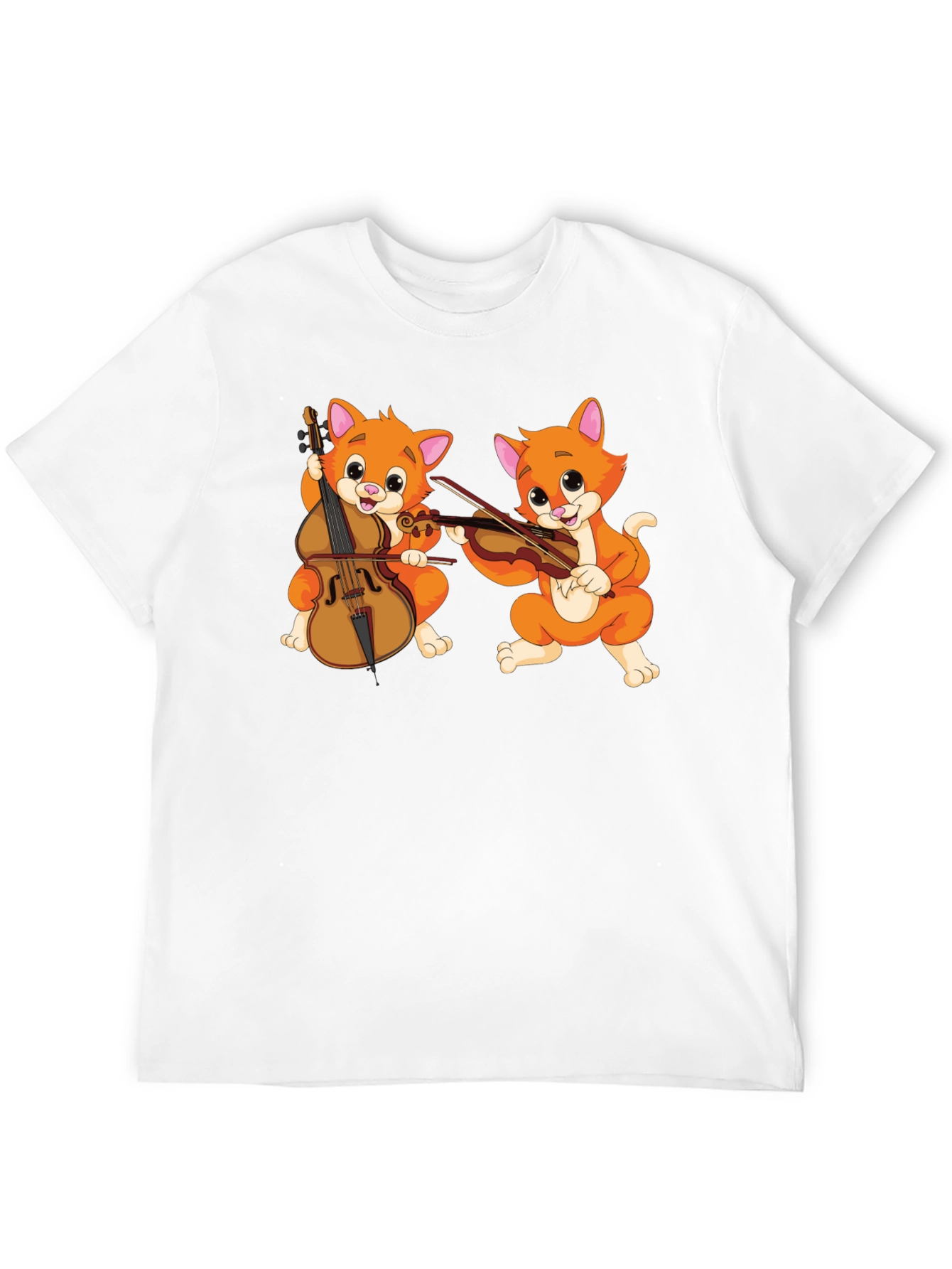 Musical Cats Black T-Shirt