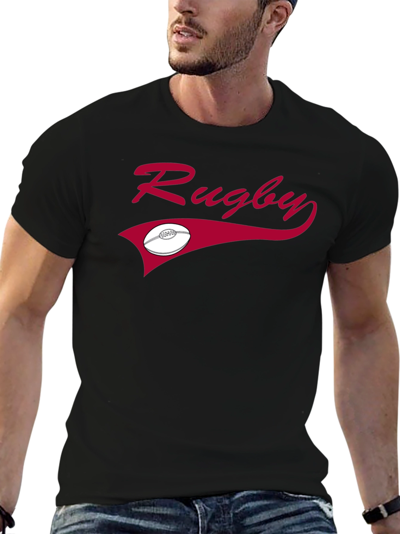 Rugby Graphic Tee - Stylish Sportswear