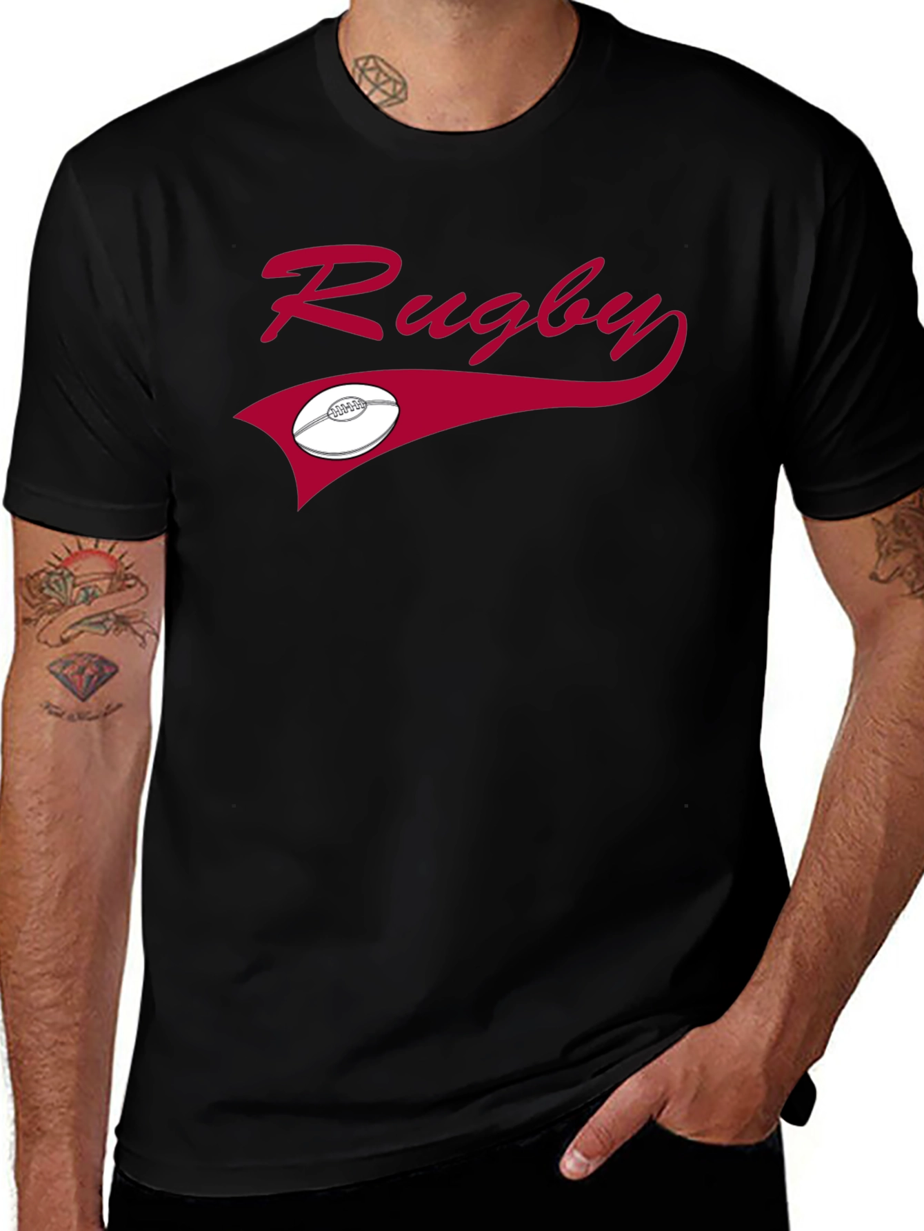 Rugby Graphic Tee - Stylish Sportswear