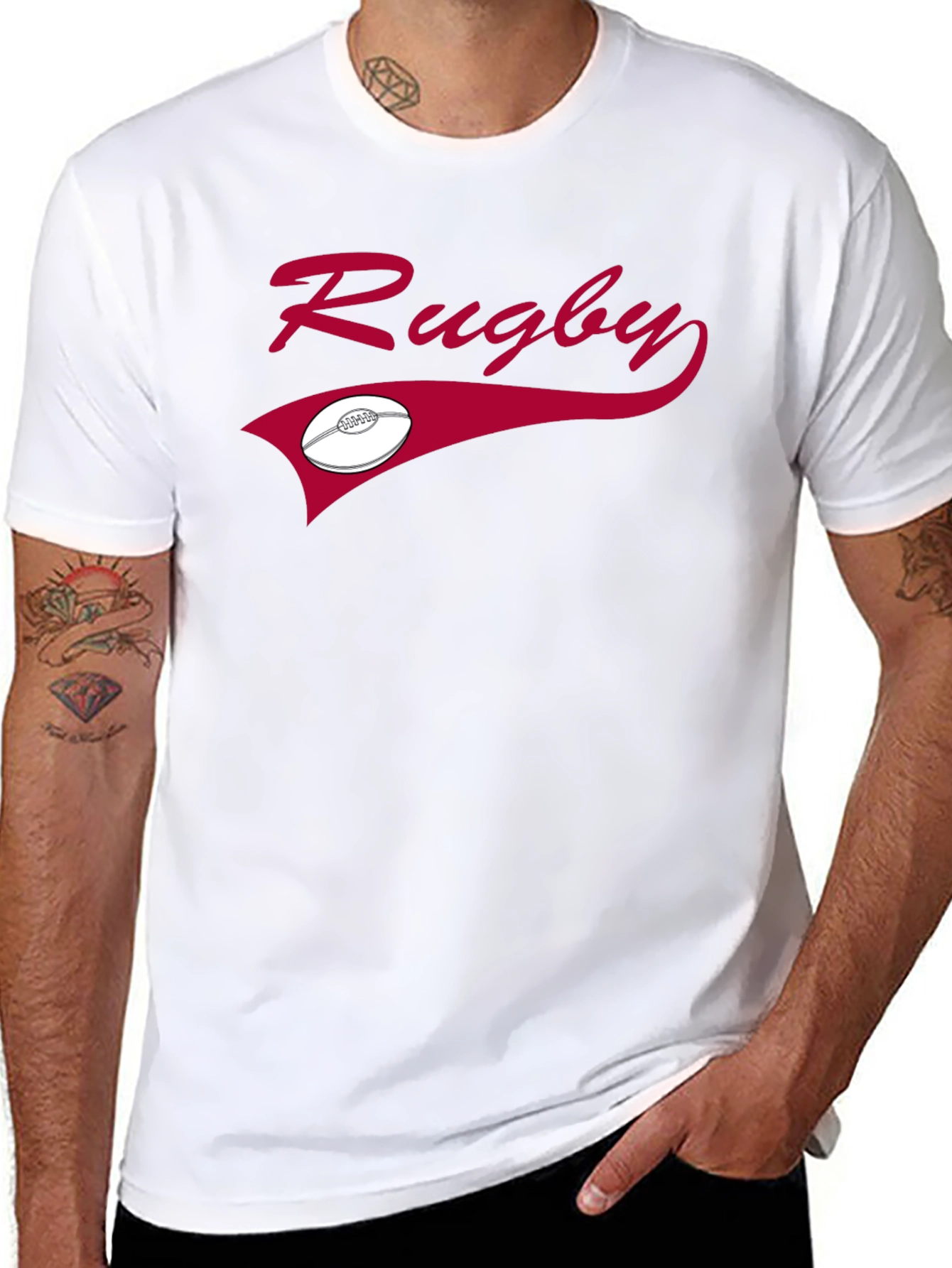 Rugby Graphic Tee - Stylish Sportswear
