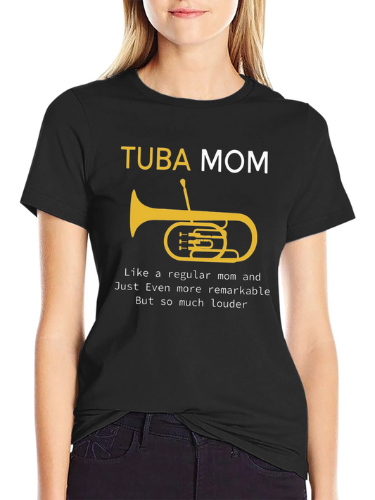 Tuba Mom Graphic T-Shirt - Musicians Mom Apparel