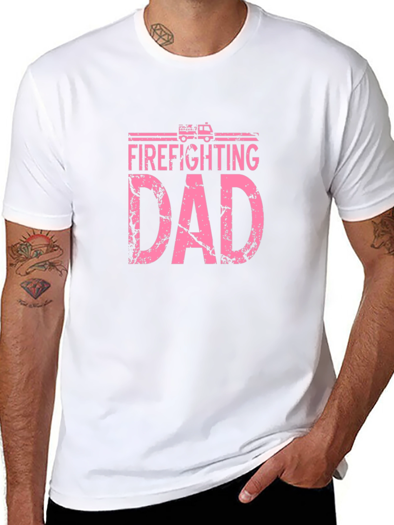 Firefighting Dad Graphic T-Shirt
