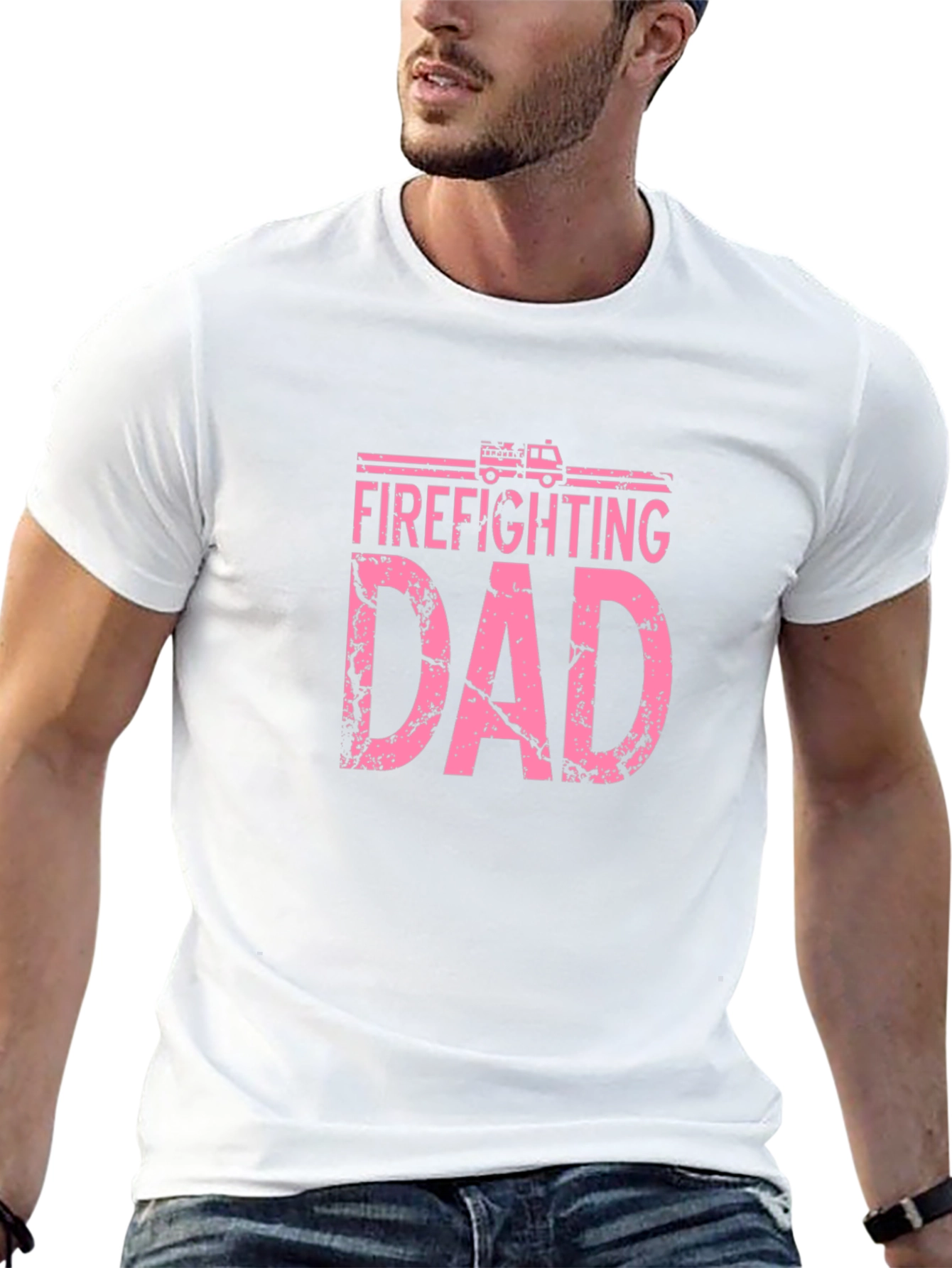 Firefighting Dad Graphic T-Shirt
