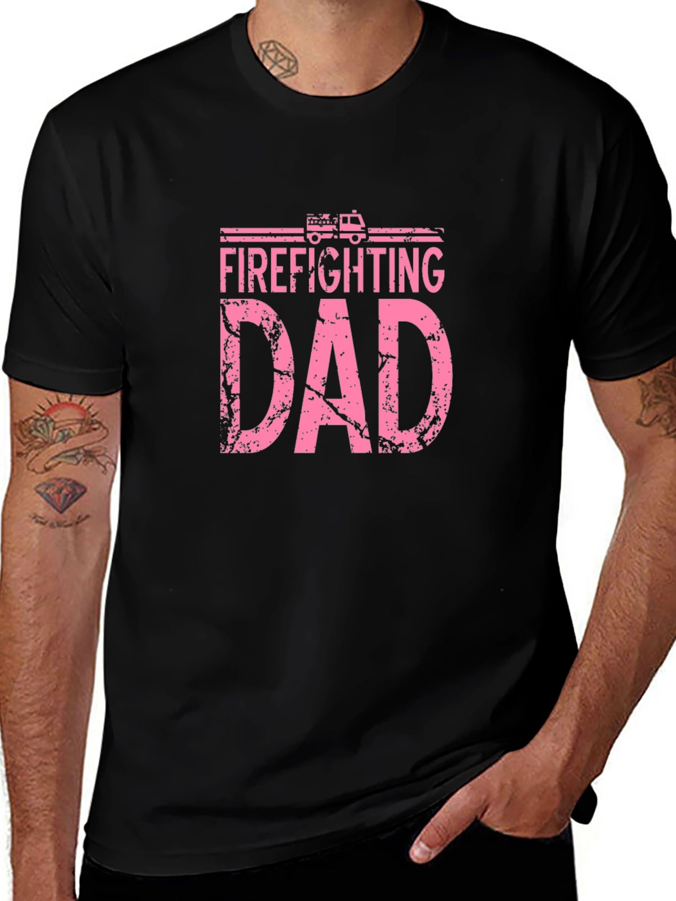 Firefighting Dad Graphic T-Shirt