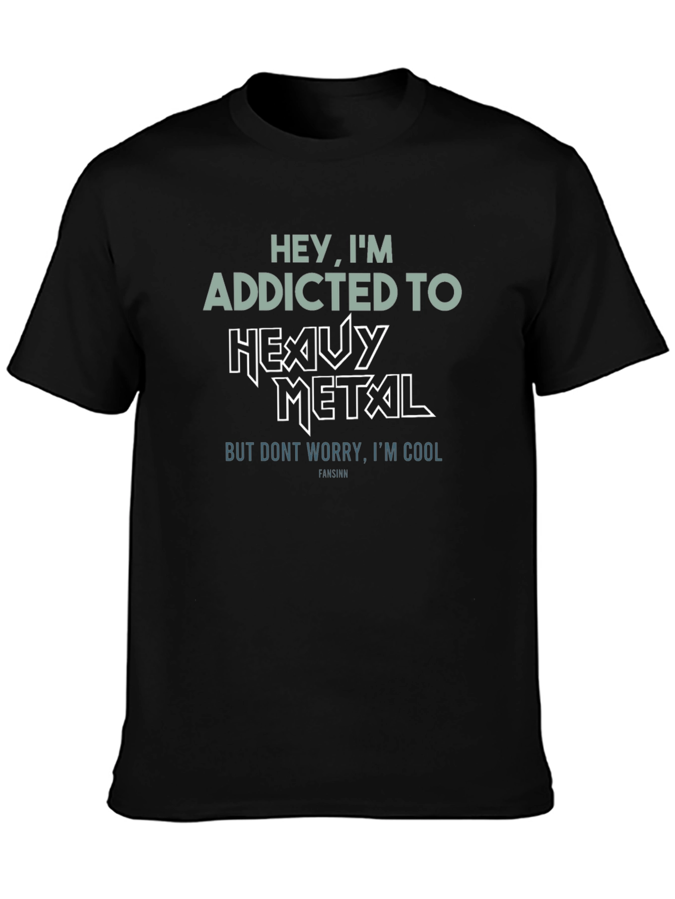 Addicted to Heavy Metal Graphic T-Shirt