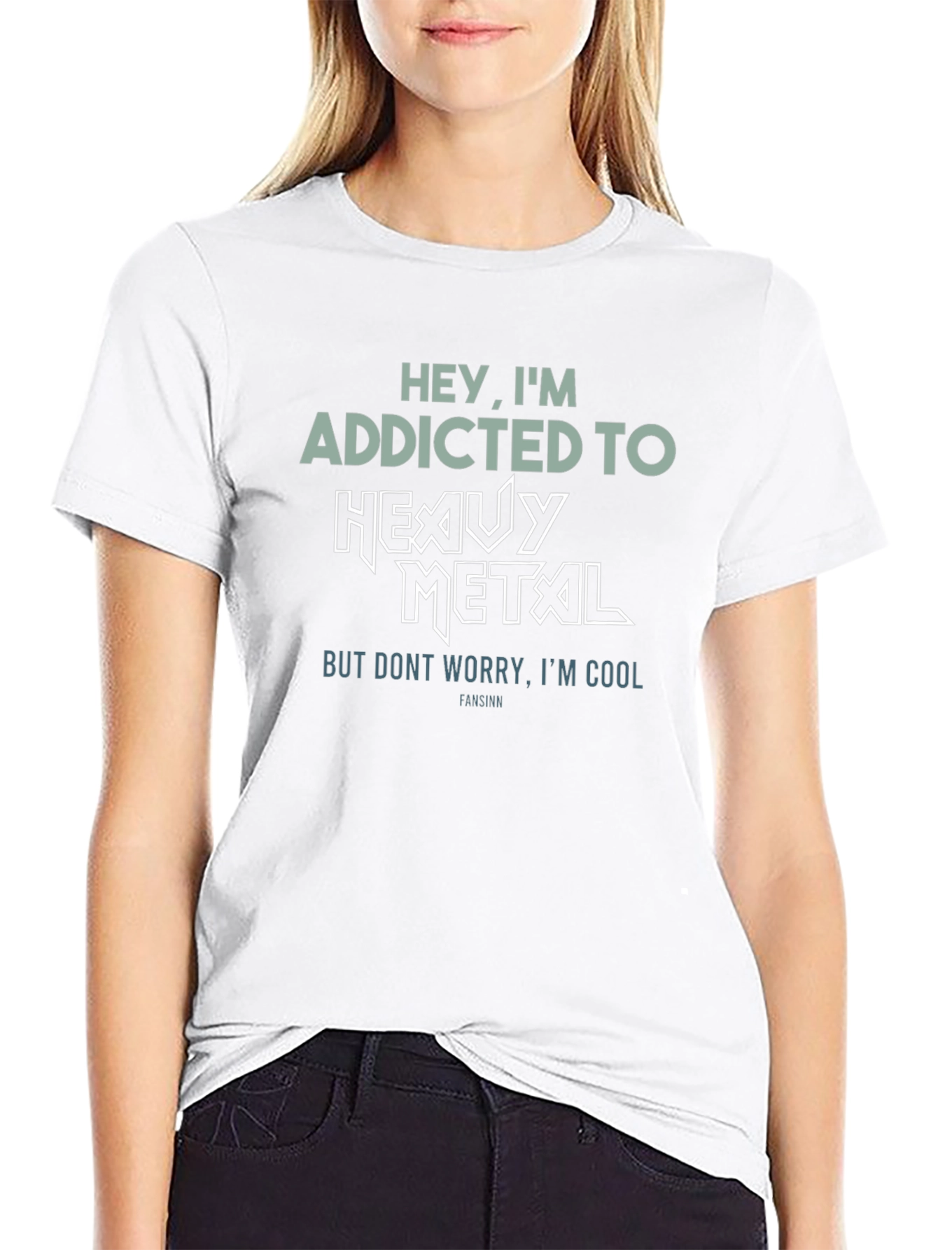 Addicted to Heavy Metal Graphic T-Shirt