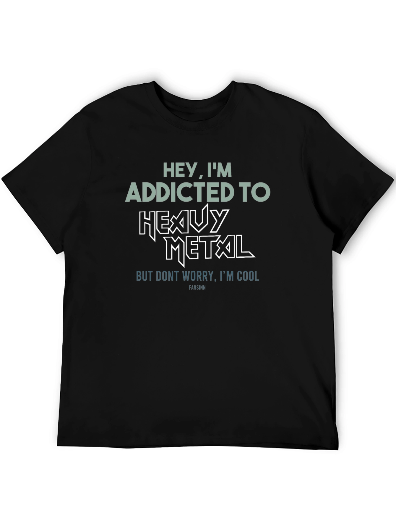 Addicted to Heavy Metal Graphic T-Shirt