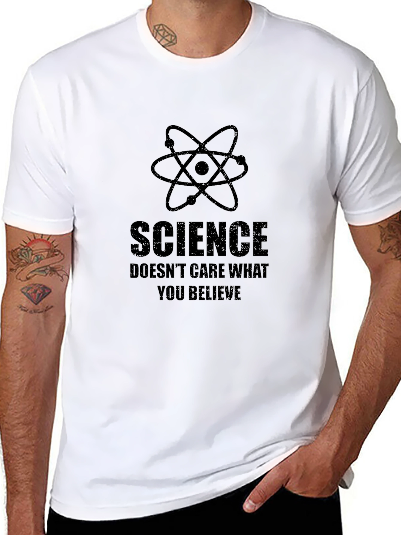 Science Doesnt Care What You Believe Graphic Tee