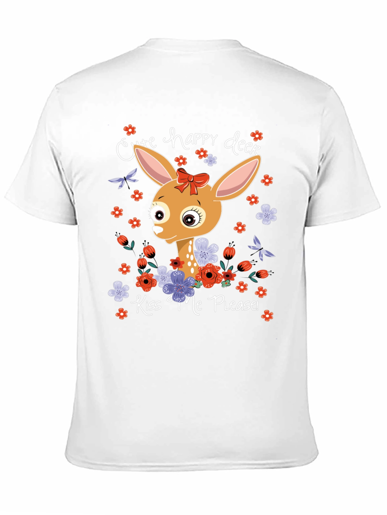 Cute Happy Deer Graphic Tee