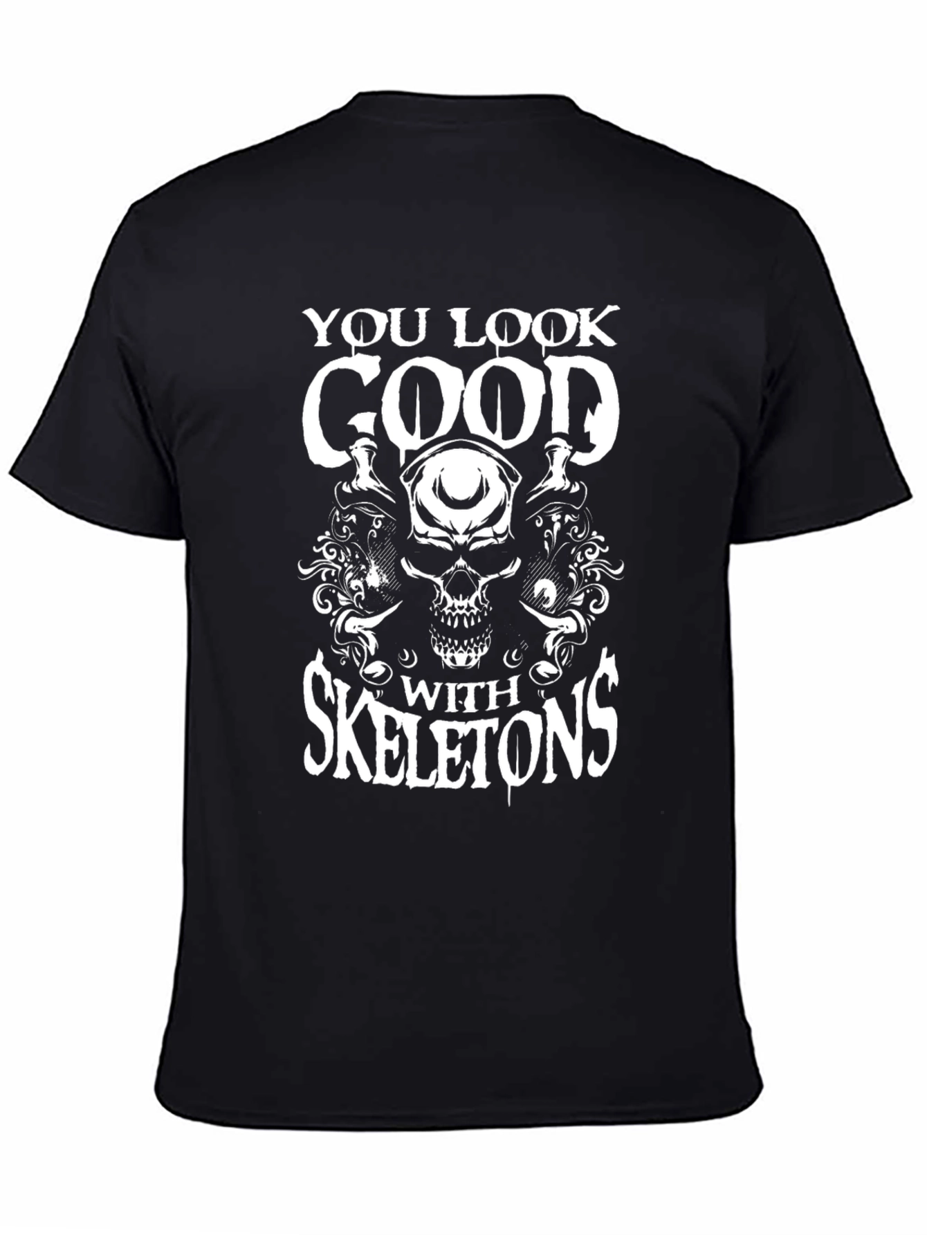 Skull Skeleton Graphic T-Shirt
