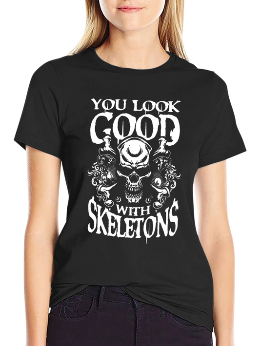 Skull Skeleton Graphic T-Shirt